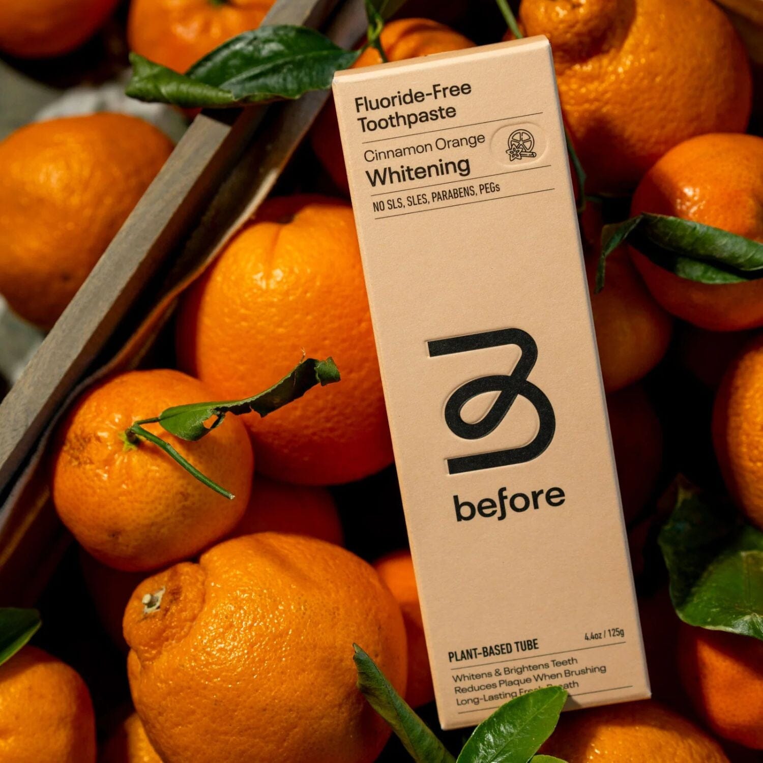Before Fluoride-Free Whitening Toothpaste - Cinnamon Orange (100ml) Oral Care Before Toothpaste