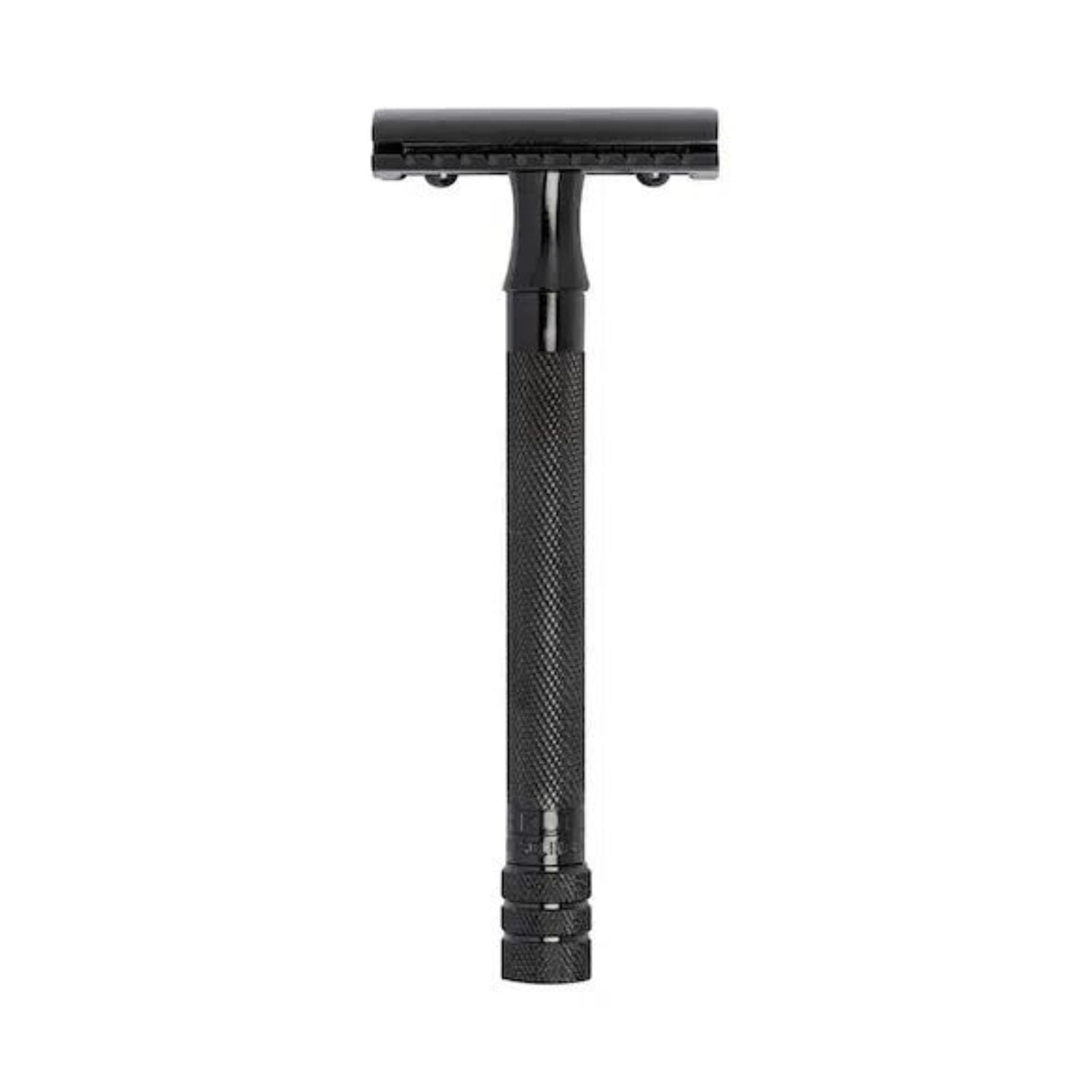 Merkur 23 Long Handle Double Edge Safety Razor (Black PVD Coated) Safety Razors Merkur