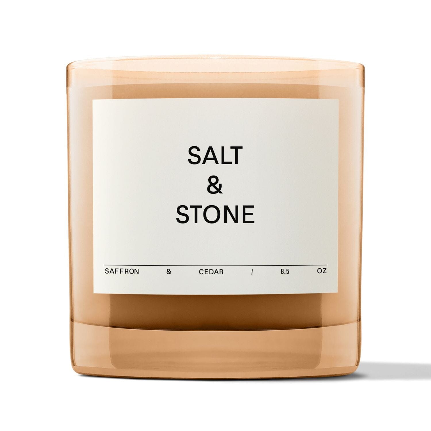Salt & Stone Candle - Saffron & Cedar (240g) Candles Salt & Stone