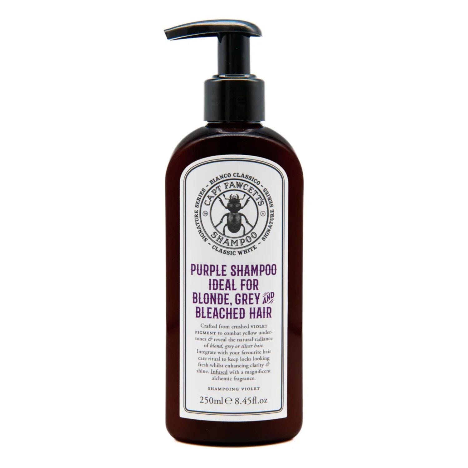 Captain Fawcett's Bianco Classico Purple Shampoo (250ml) Shampoos Capt. Fawcett