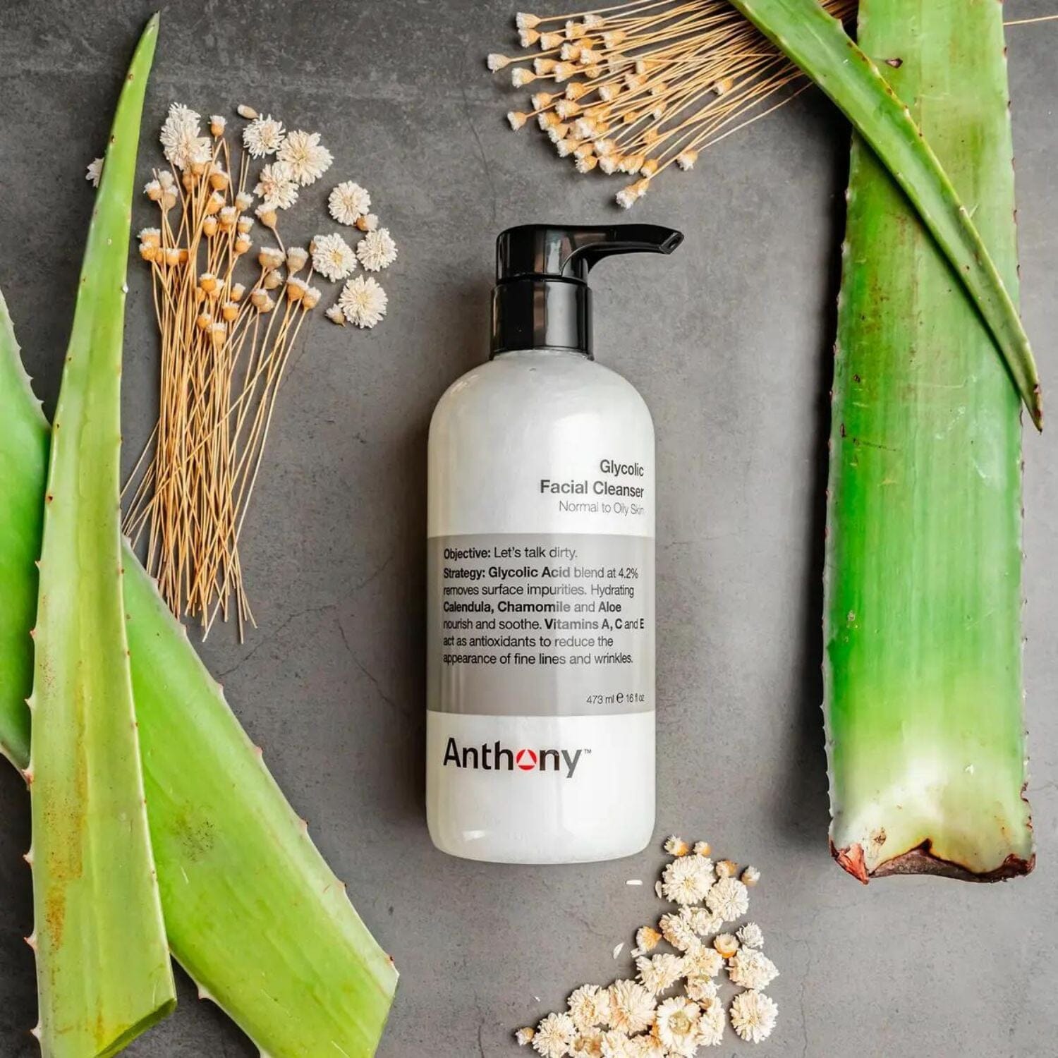 Anthony Logistics Glycolic Facial Cleanser (Size Options) Cleansers Anthony Logistics