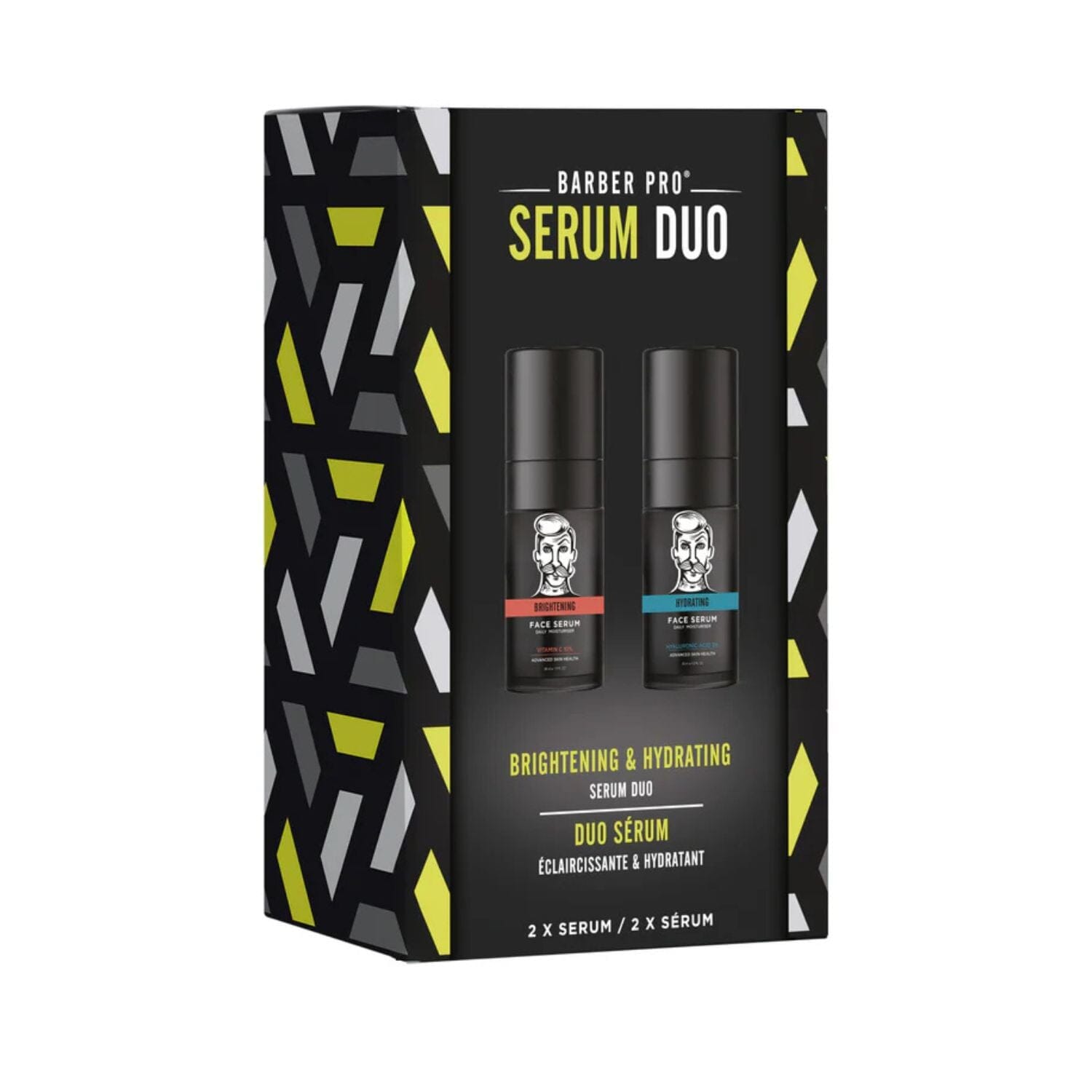 Barber Pro Anti-Ageing & Hydration Set: Serum Duo (2 x 30ml) Serums Barber Pro