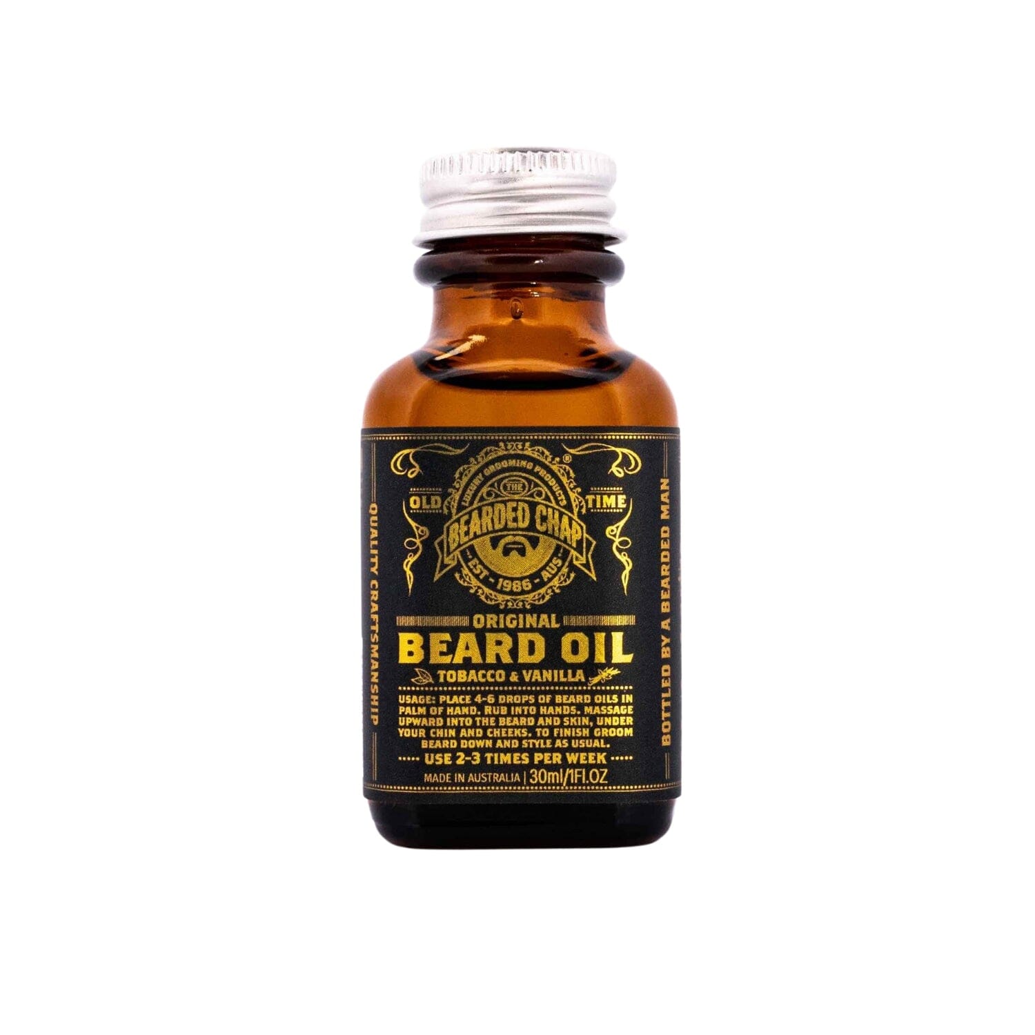 The Bearded Chap Tobacco & Vanilla Beard Oil (30ml) Beard OIls The Bearded Chap