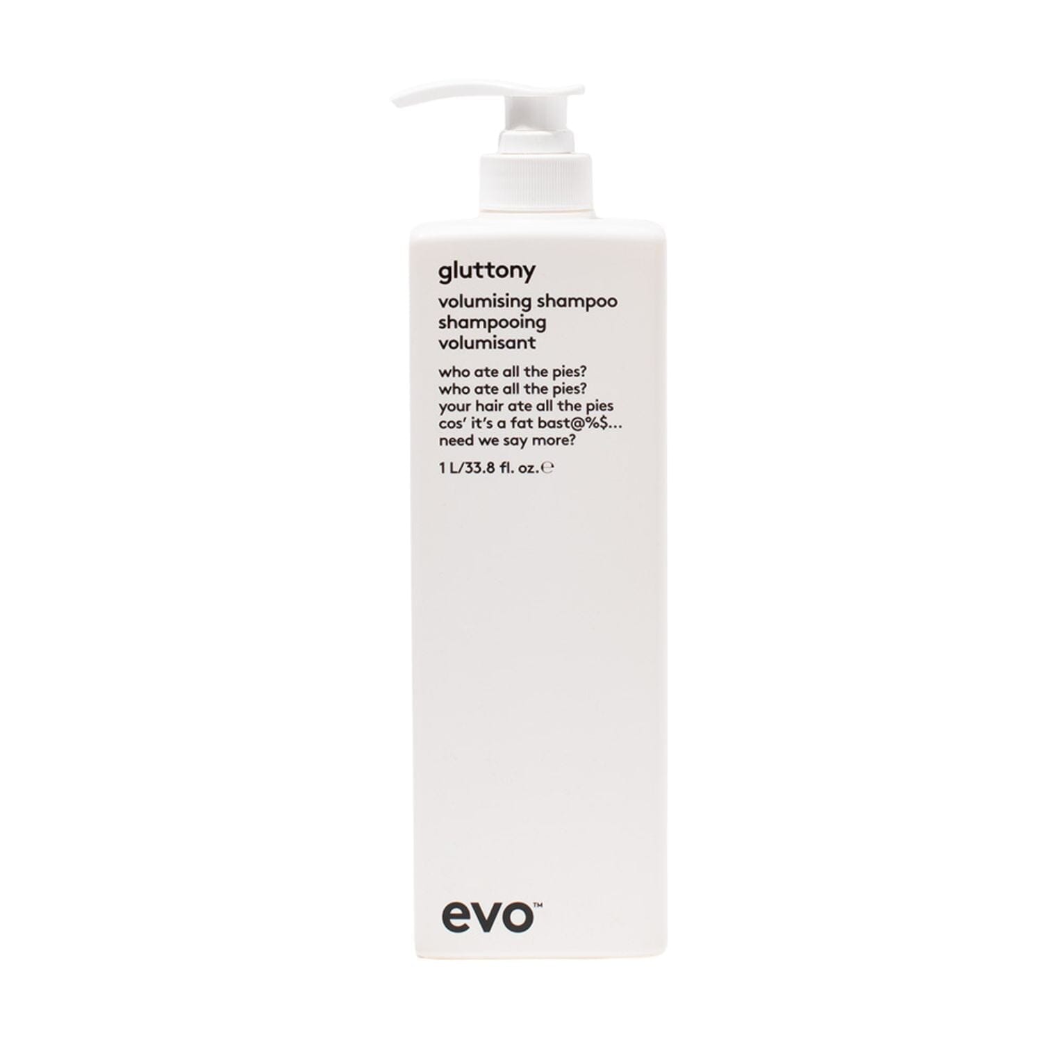 Evo Gluttony Shampoo (Size Options) Shampoos Evo 1L