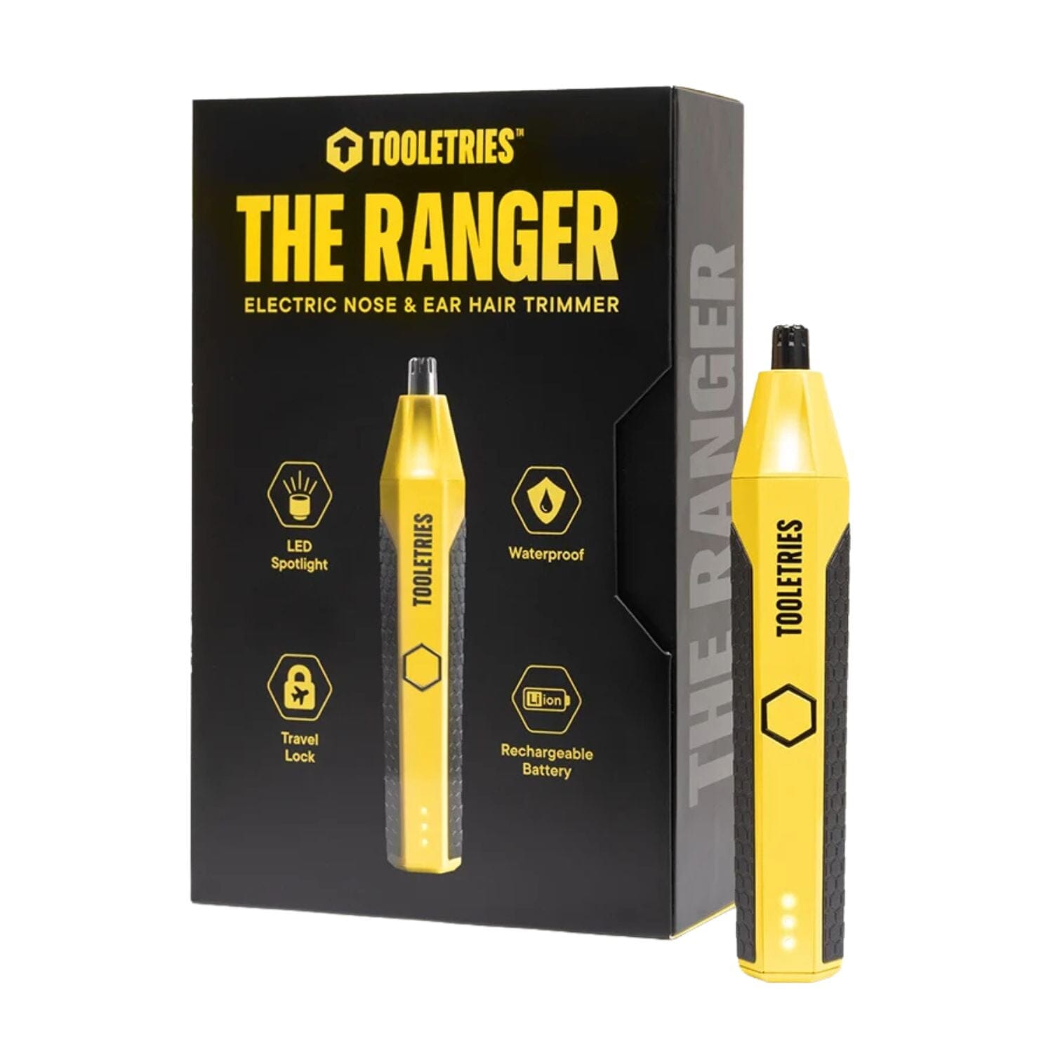 Tooletries The Ranger Electric Nose & Ear Hair Trimmer - Yellow Nose, Ear & Brow Tooletries