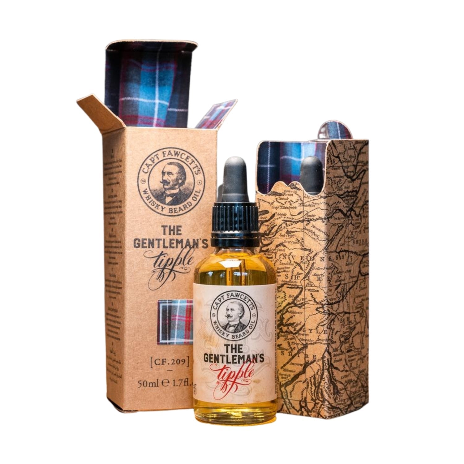Captain Fawcett's The Gentleman's Tipple Whisky Beard Oil (Size Options) Beard OIls Capt. Fawcett 50ml