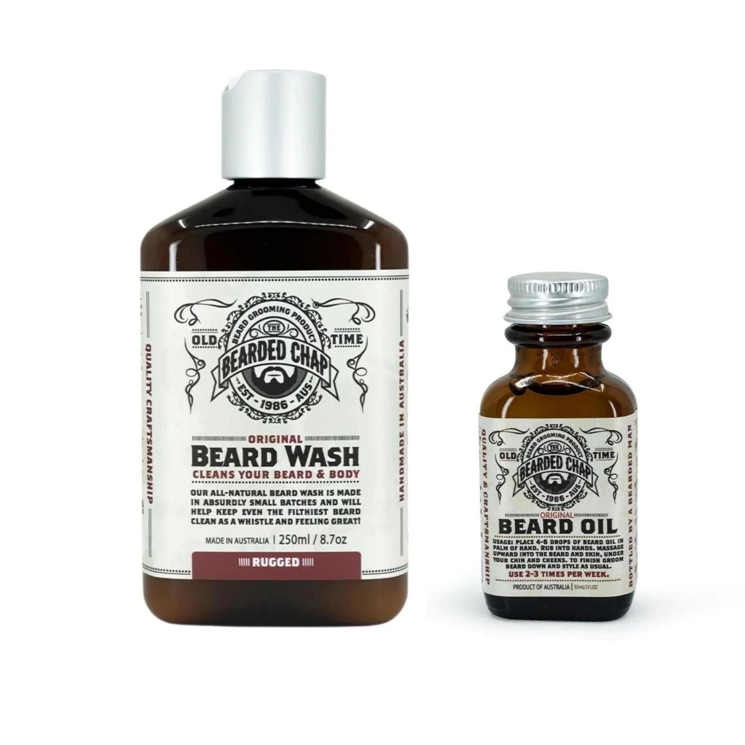 The Bearded Chap Beard & Oil Wash Set (Options) Beard Sets The Bearded Chap Staunch
