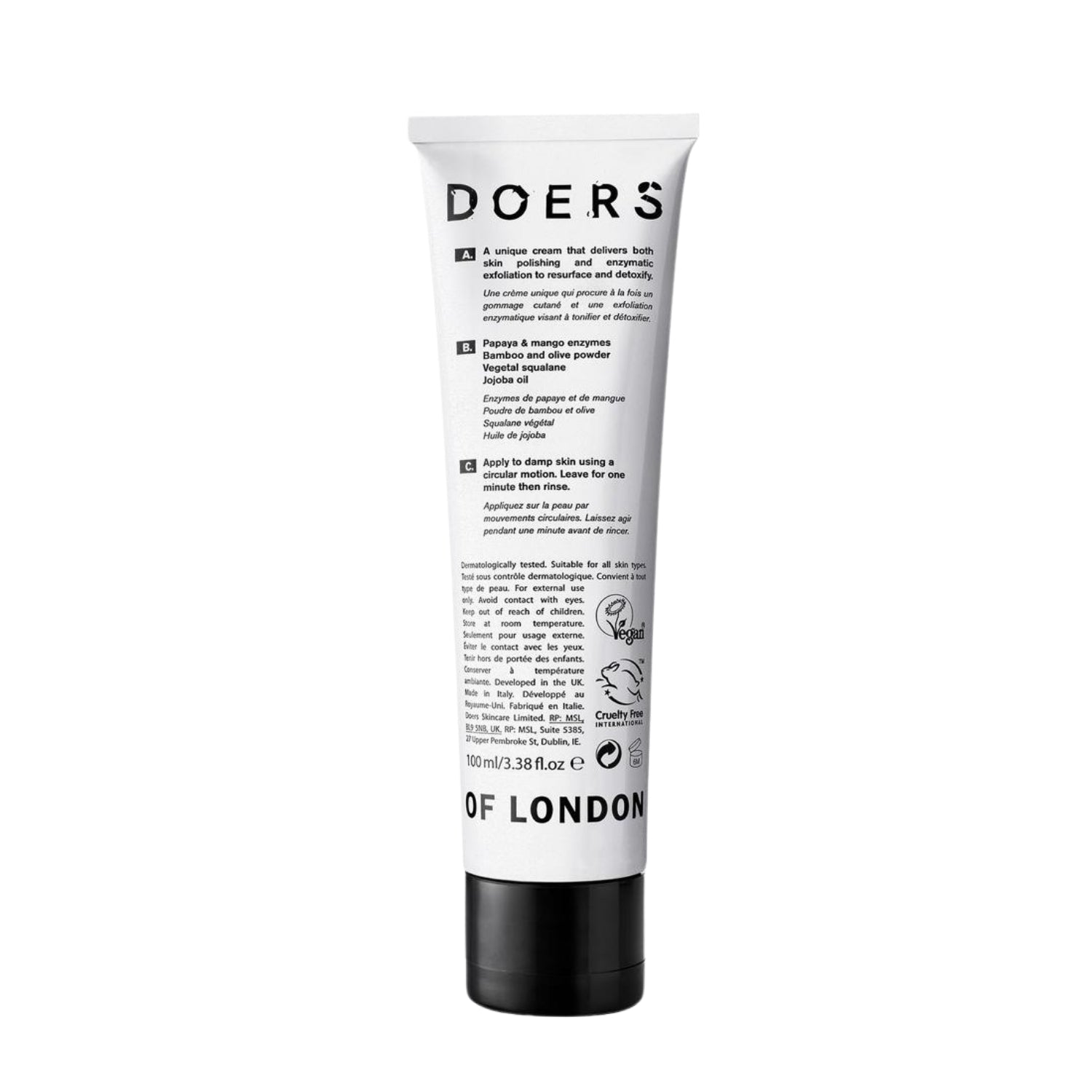 Doers of London Hydrating Facial Scrub (100ml) Scrubs Doers of London