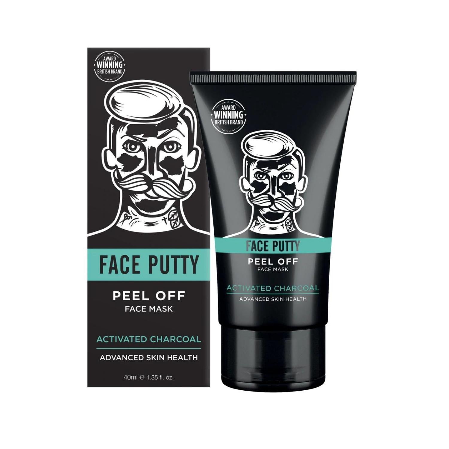 Barber Pro Face Putty Peel-Off Mask With Activated Charcoal (40ml) Masks Barber Pro