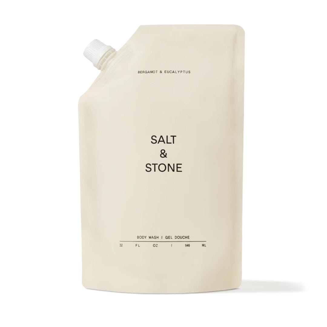 Salt & Stone Antioxidant Body Wash - Bergamot & Eucalyptus (Size Options) Shower Gels & Washes Salt & Stone 946ml (REFILL POUCH)