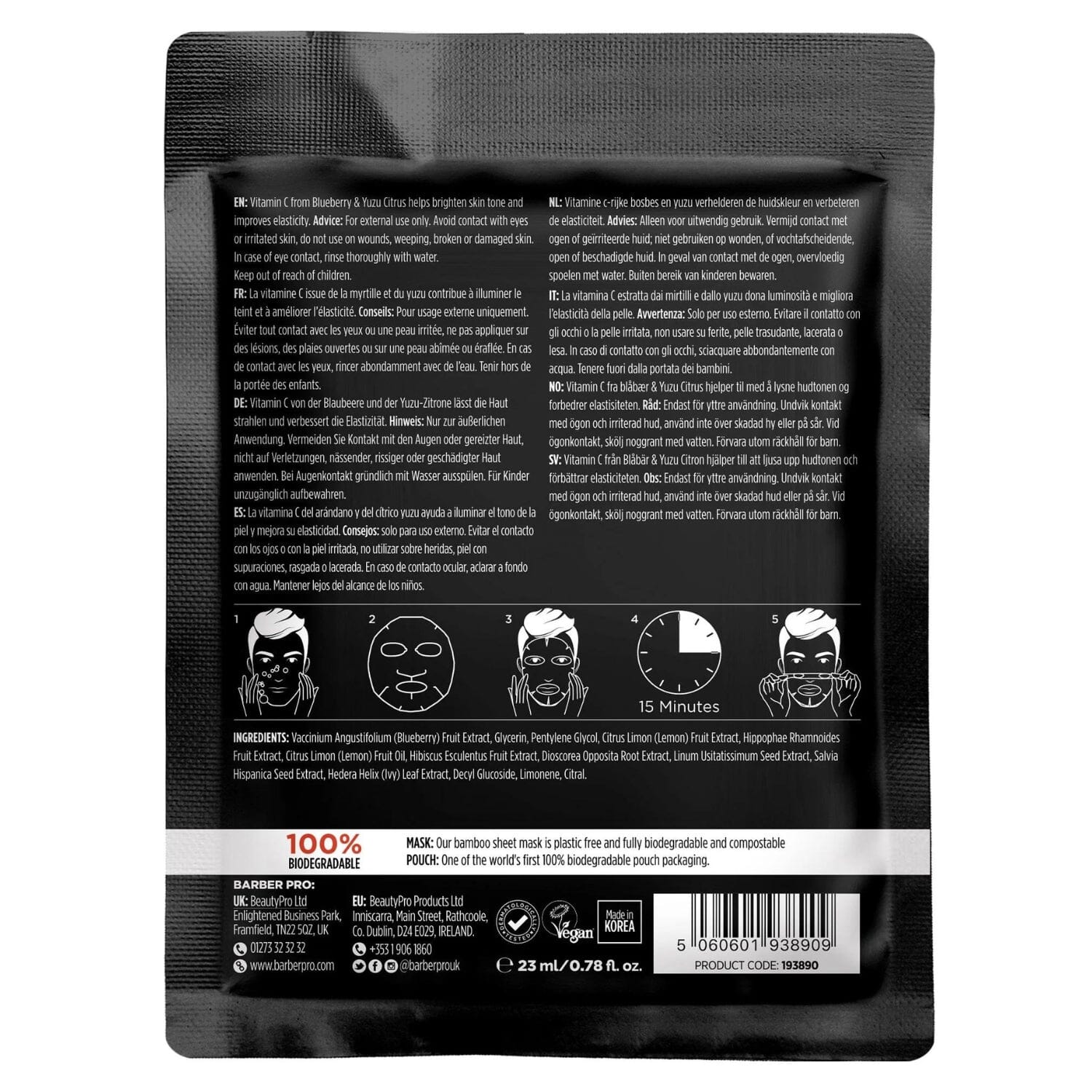 Barber Pro Anti-Ageing Mask Masks Barber Pro