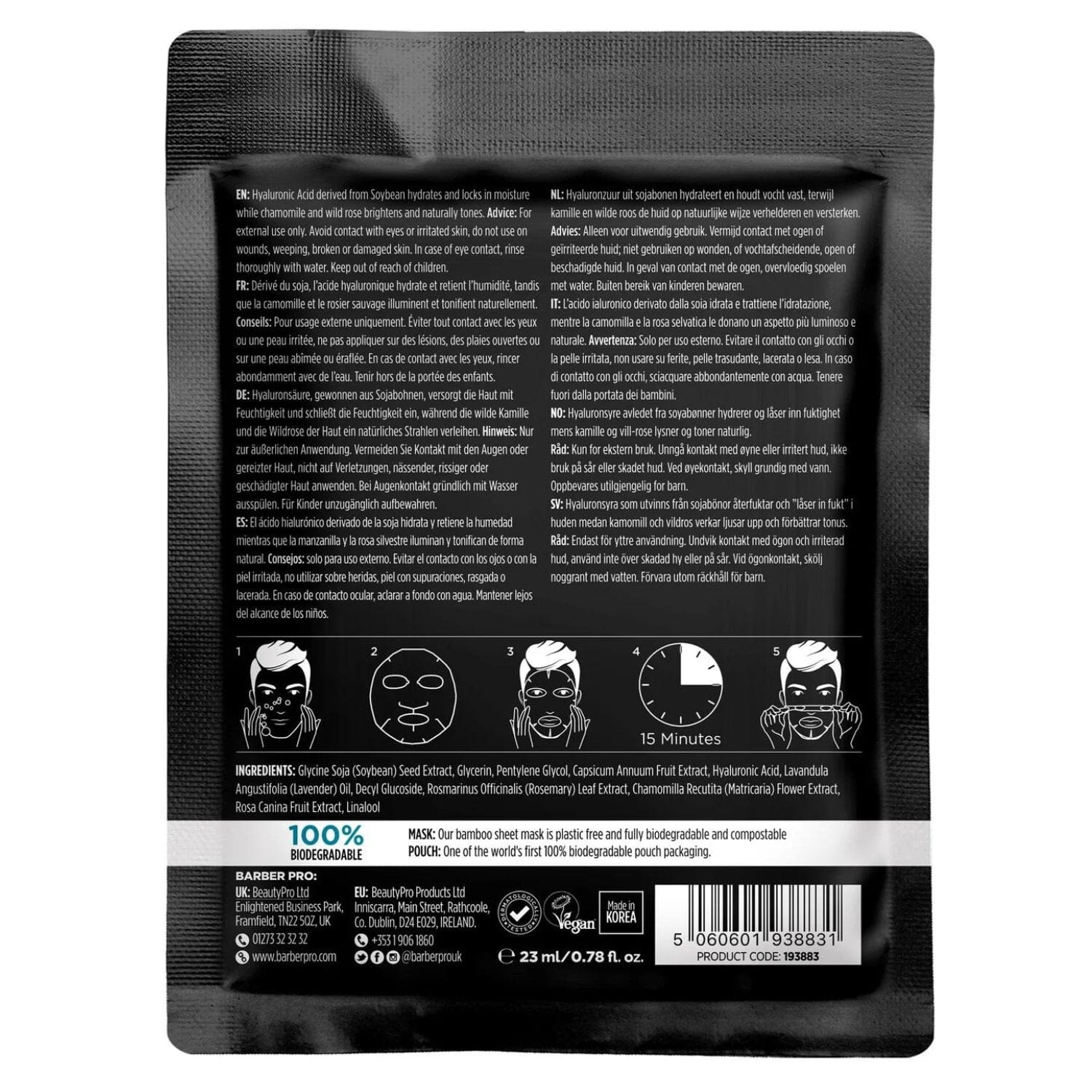 Barber Pro Hydrating Mask Masks Barber Pro