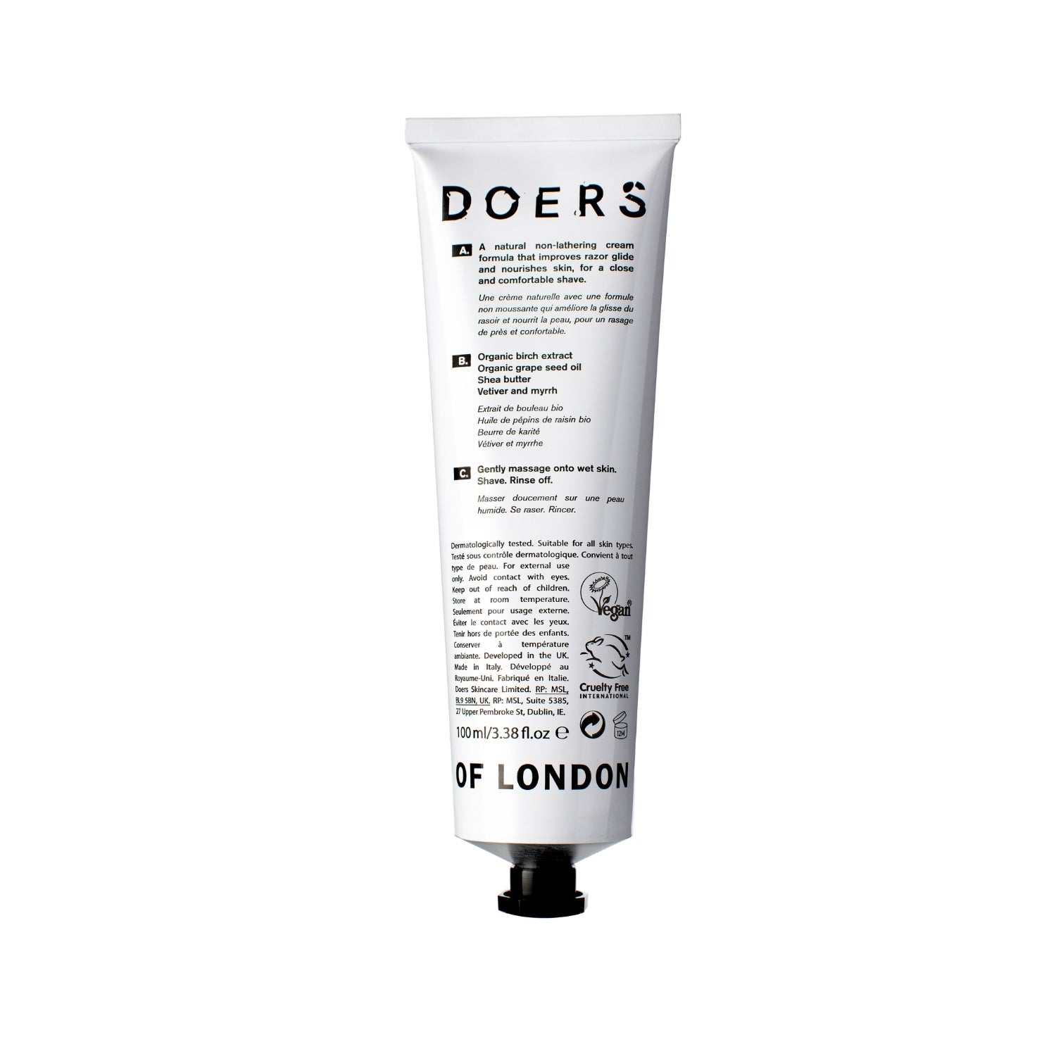 Doers of London Shave Cream (100ml) Shaving Creams Doers of London
