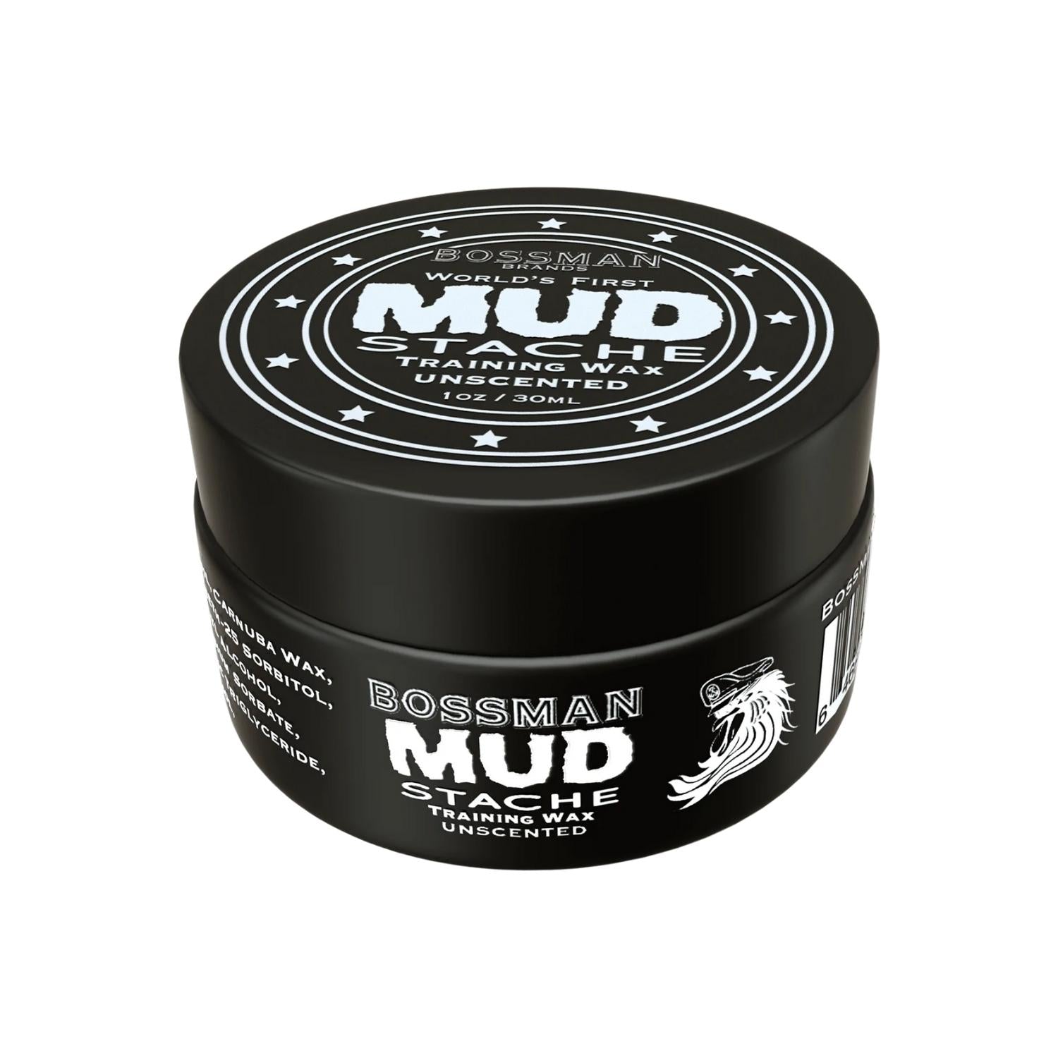 Bossman MUDstache® Mustache Training Wax (30ml) Moustache Waxes Bossman