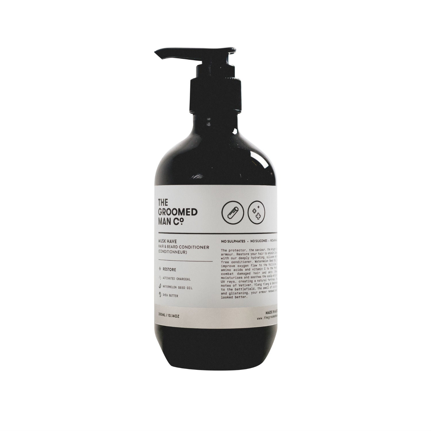 The Groomed Man Co. Musk Have Hair + Beard Conditioner (300ml) Conditioners The Groomed Man Co.