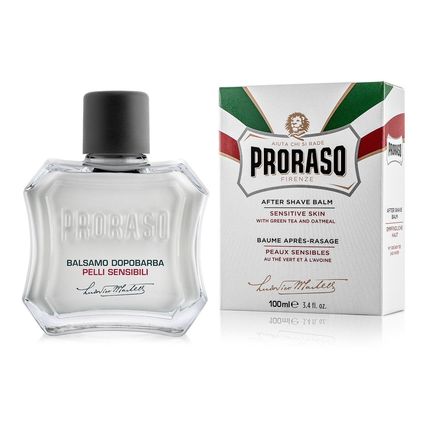 Proraso After Shave Balm - Green Tea & Oatmeal (100ml) Post-Shave Proraso