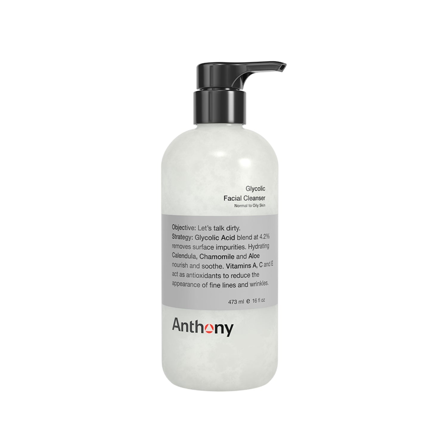 Anthony Logistics Glycolic Facial Cleanser (Size Options) Cleansers Anthony Logistics 473ml