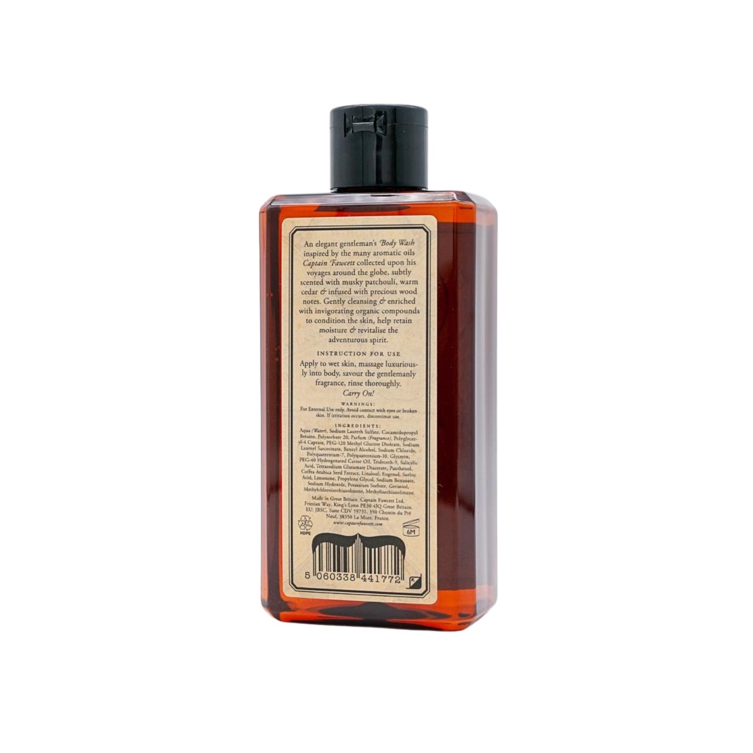 Captain Fawcett's Body Wash (250ml) Shower Gels & Washes Capt. Fawcett