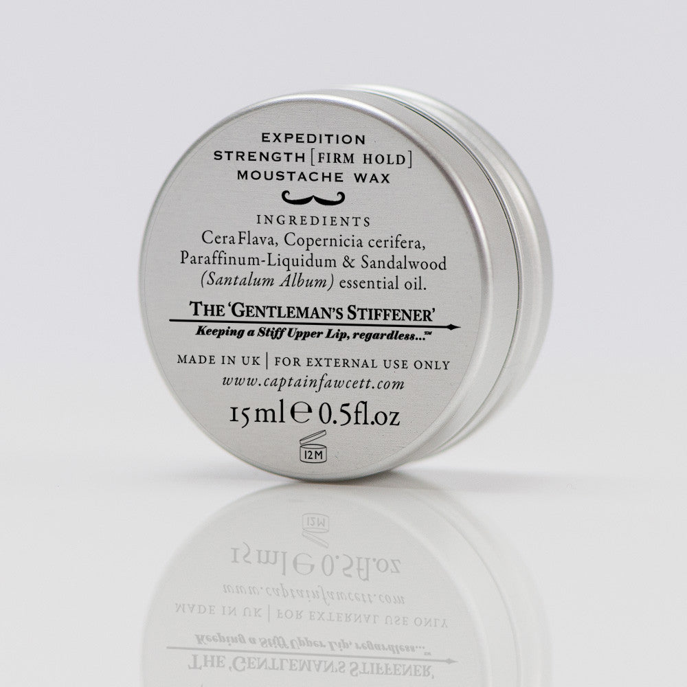Captain Fawcett’s Expedition Strength Moustache Wax (15ml) Moustache Waxes Capt. Fawcett