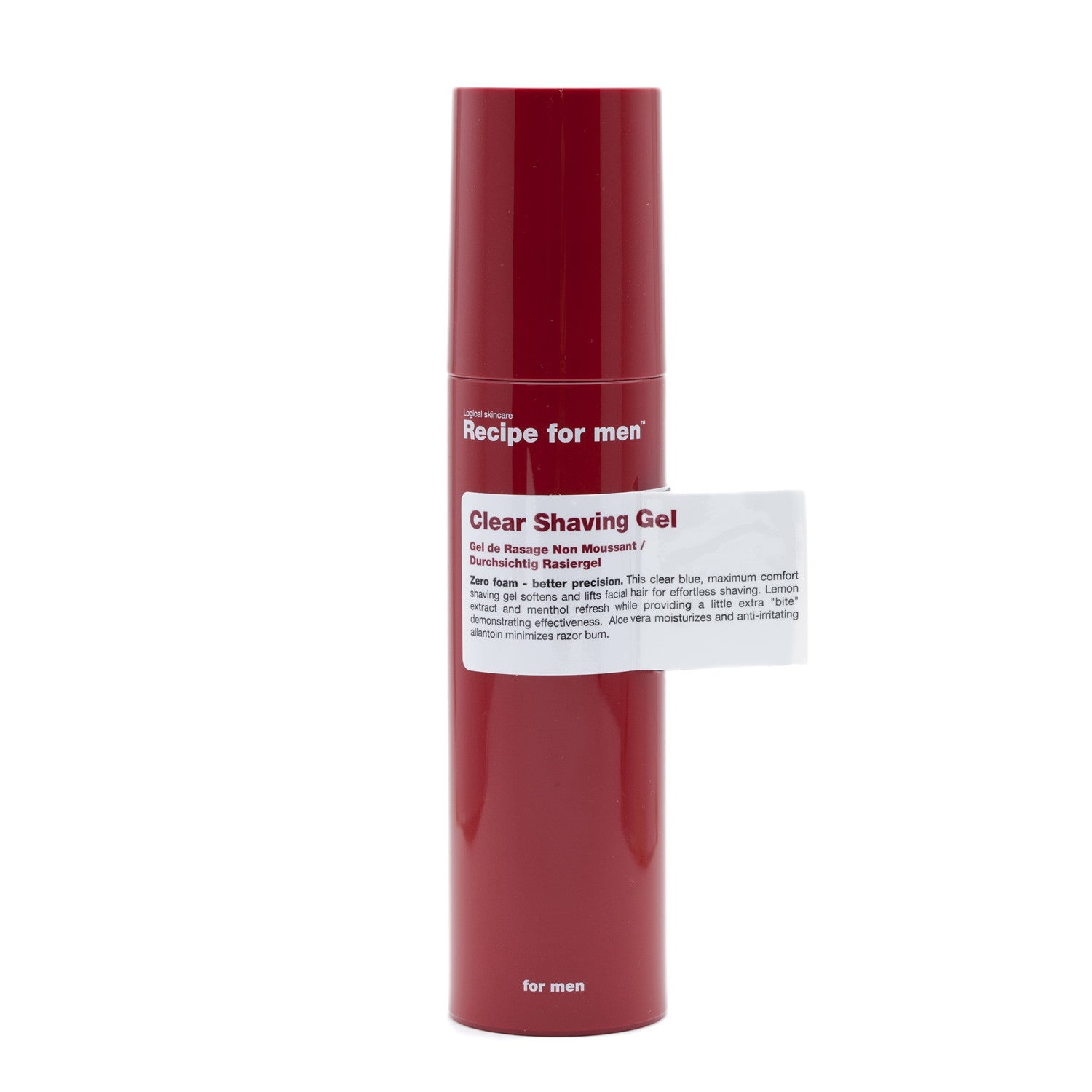 Recipe For Men Clear Shaving Gel (100ml) Shaving Gels Recipe For Men