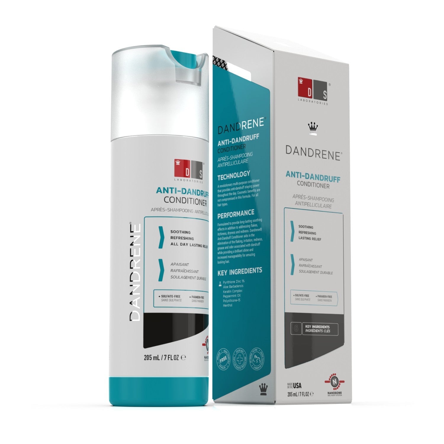DS Laboratories Dandrene Exfoliating Anti-Dandruff Conditioner (205ml) Shampoos DS Laboratories