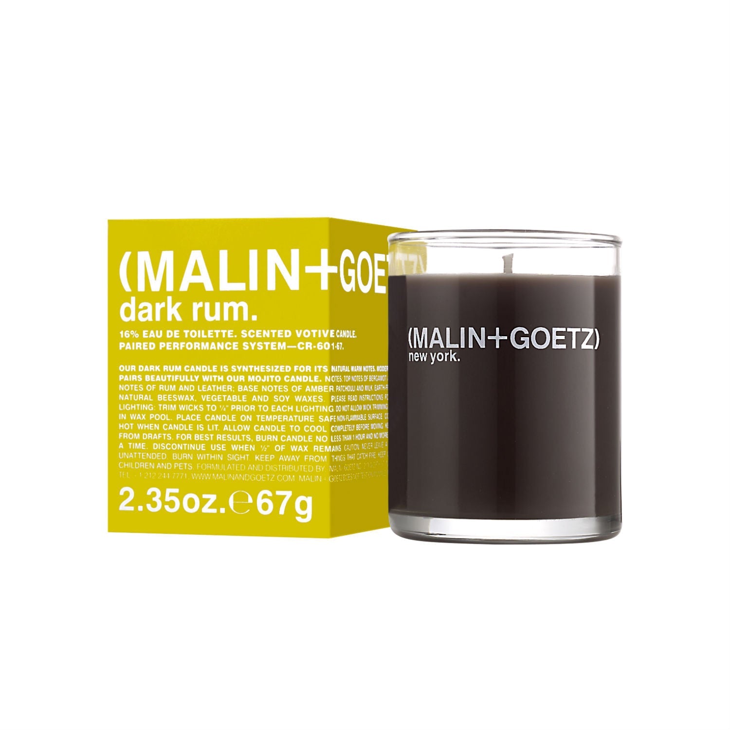 (Malin+Goetz) Dark Rum Votive (67g) Votives (Malin+Goetz)