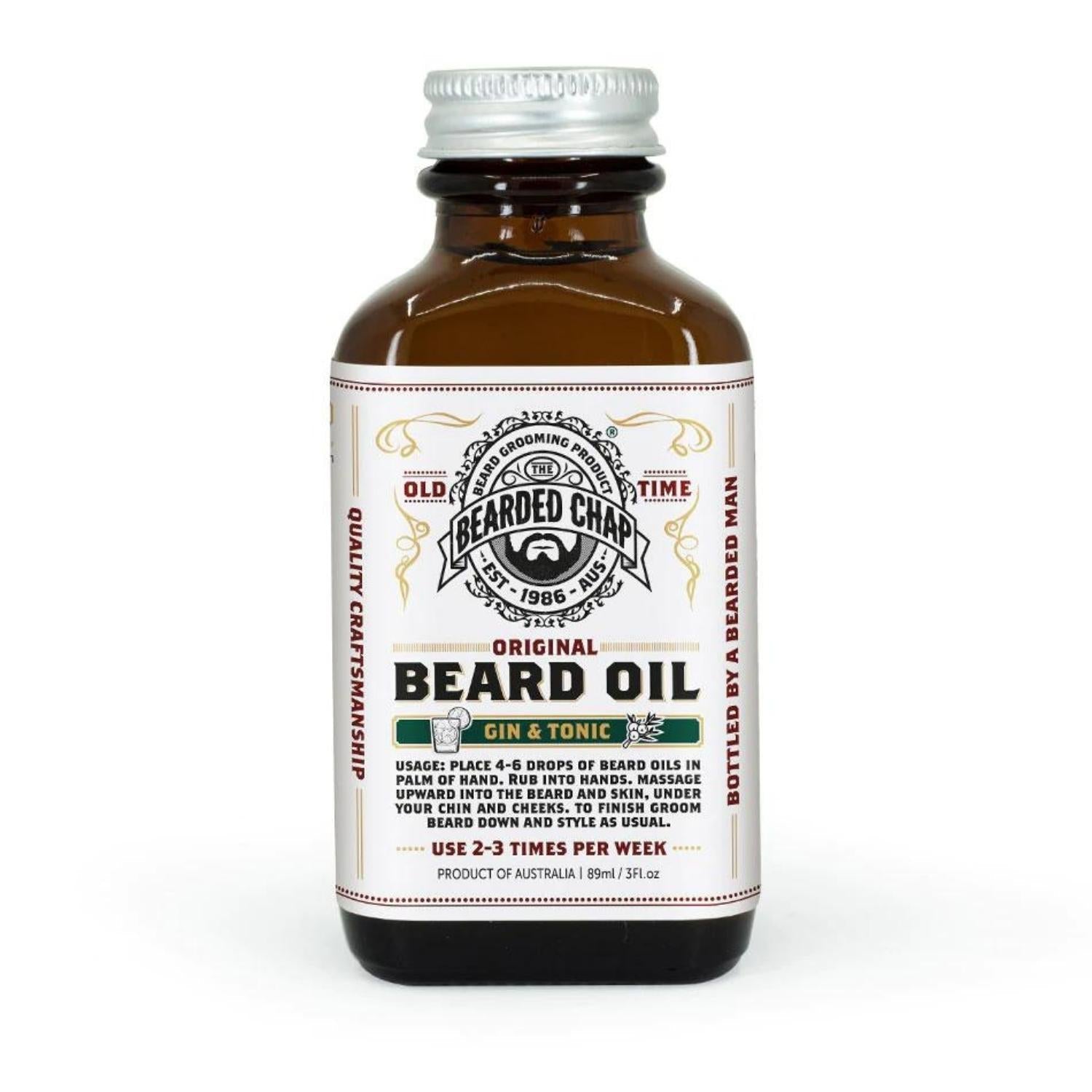 The Bearded Chap Gin & Tonic Beard Oil (89ml) Beard OIls The Bearded Chap