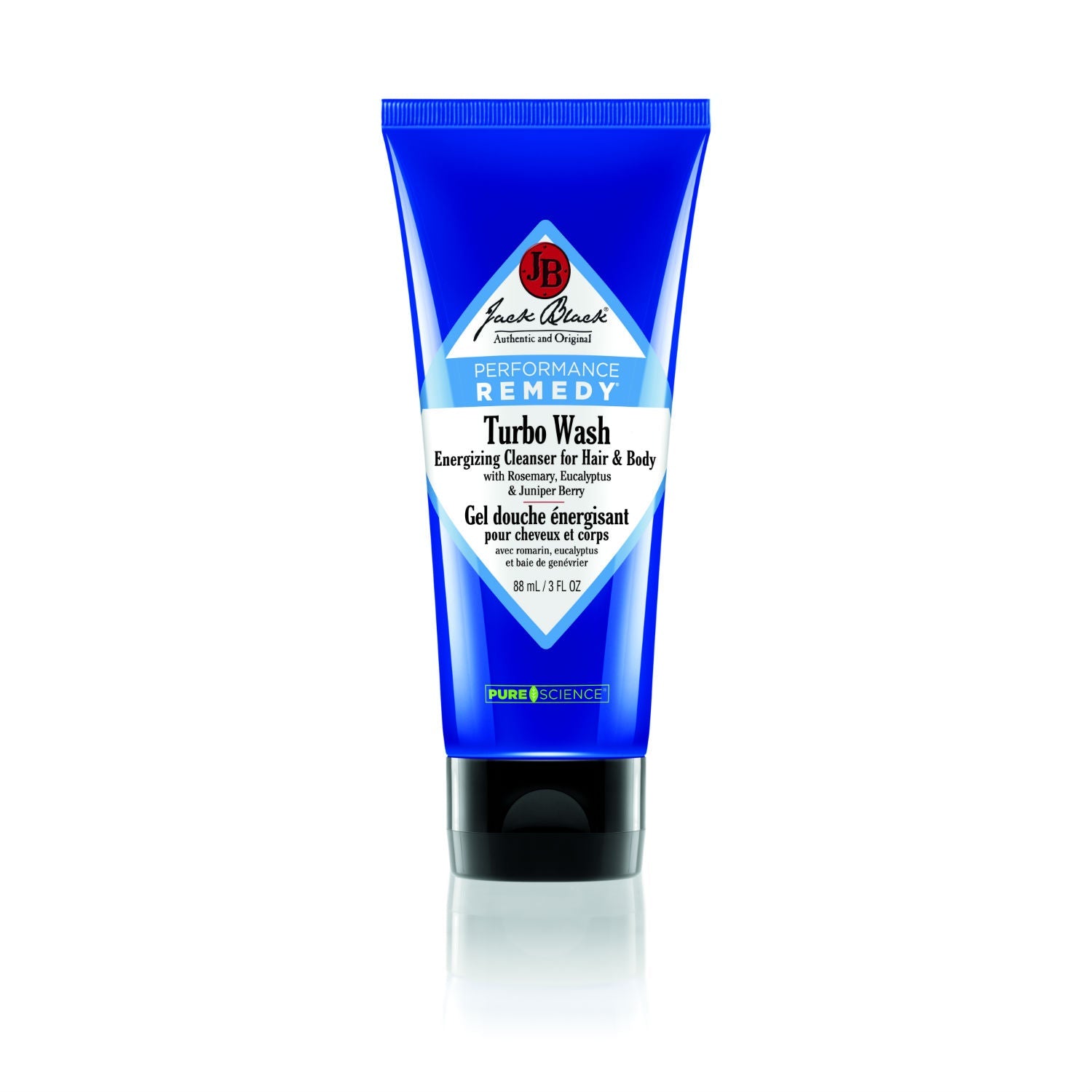 Jack Black Turbo Wash Energizing Hair & Body Cleanser (Size Options) Shower Gels & Washes Jack Black 88ml