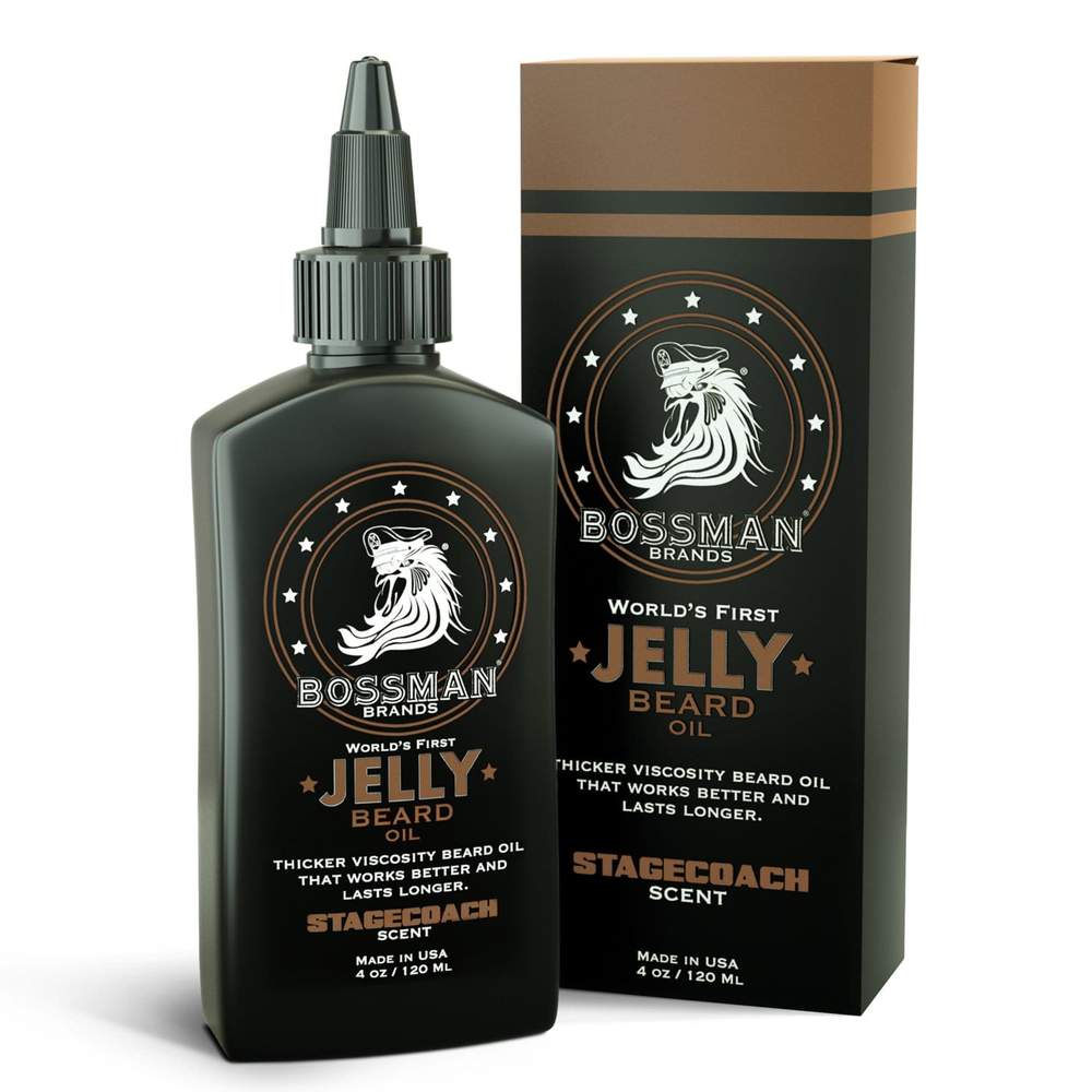 Bossman Jelly Beard Oil (4oz) - Scent Options Beard OIls Bossman Stagecoach