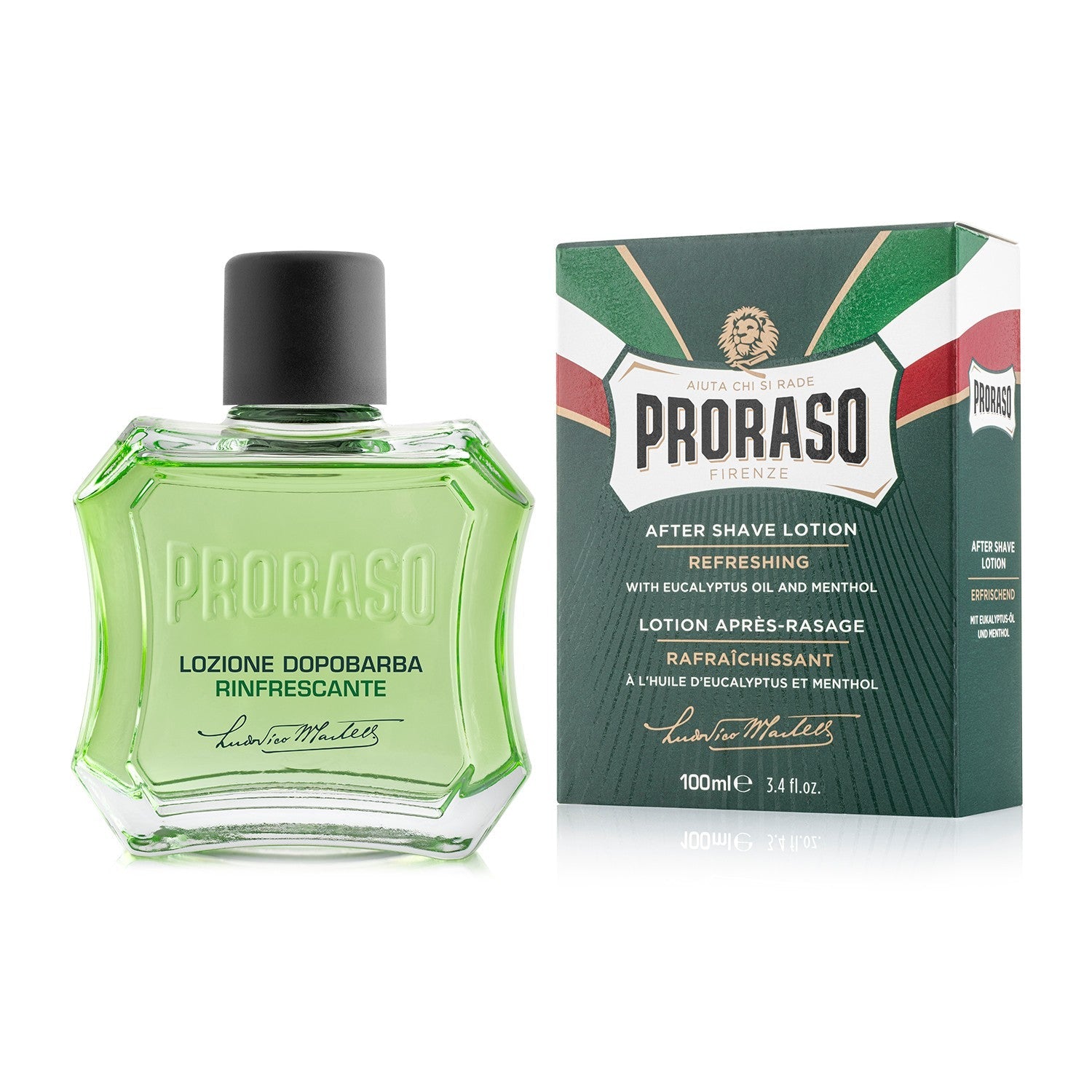 Proraso After Shave Lotion - Eucalyptus & Menthol (100ml) Post-Shave Proraso