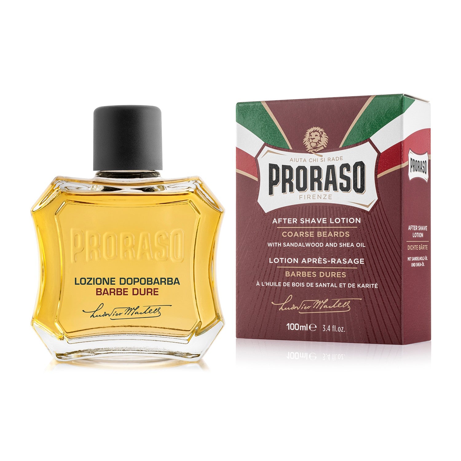 Proraso After Shave Lotion - Sandalwood & Shea Oil (100ml) Post-Shave Proraso