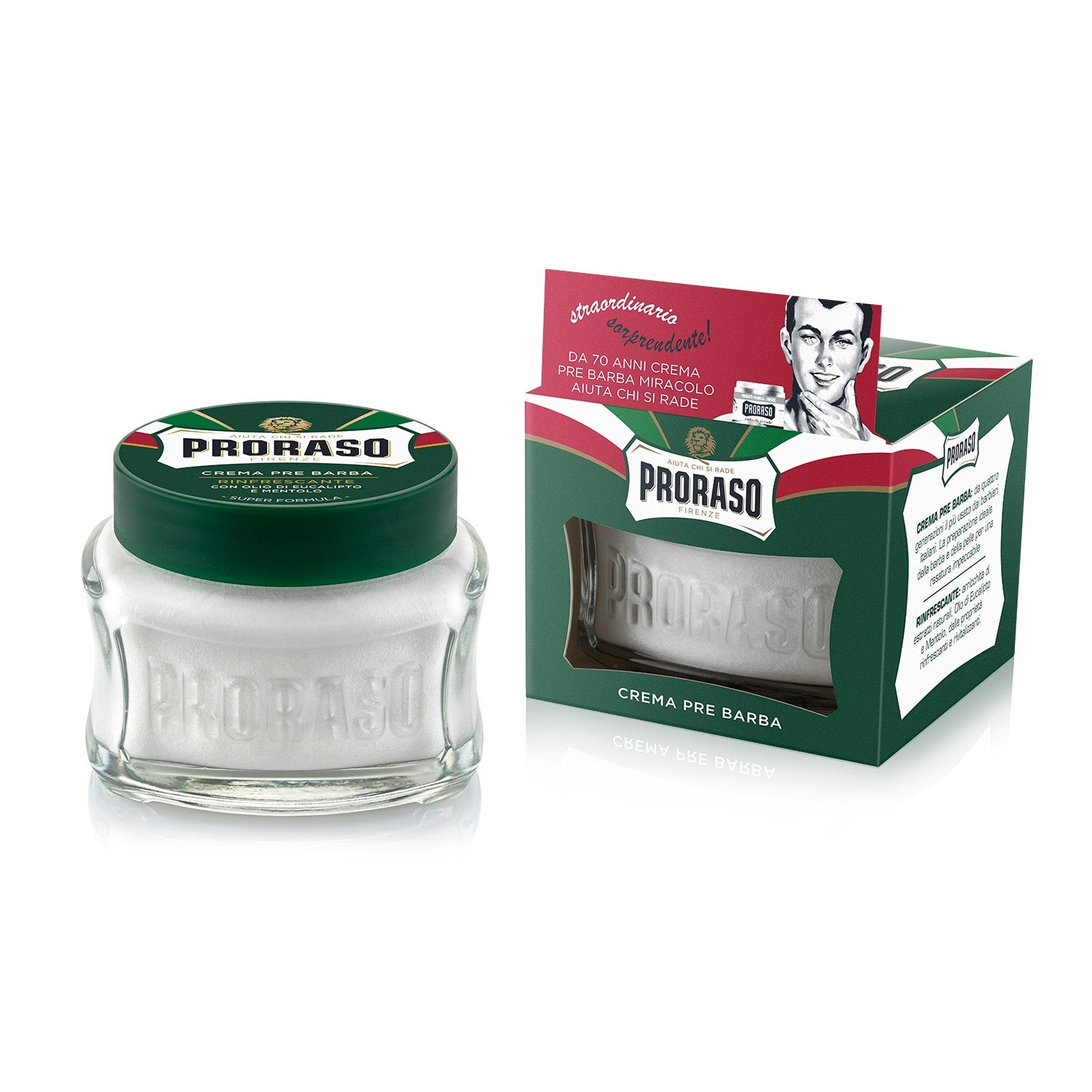 Proraso Pre-Shave Cream - Eucalyptus & Menthol (100ml) Pre-Shave Proraso