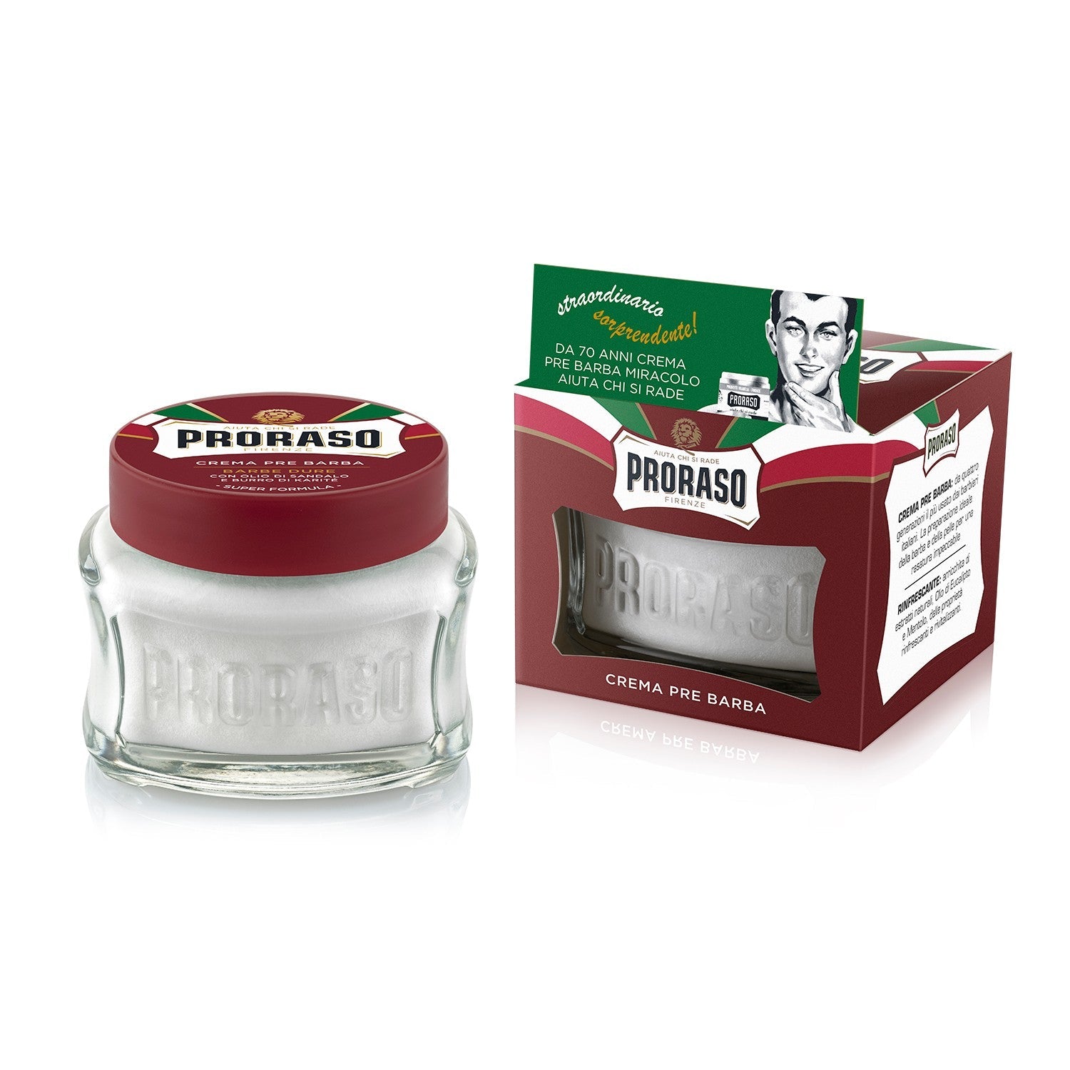 Proraso Pre-Shave Cream - Sandalwood & Shea Butter (100ml) Pre-Shave Proraso