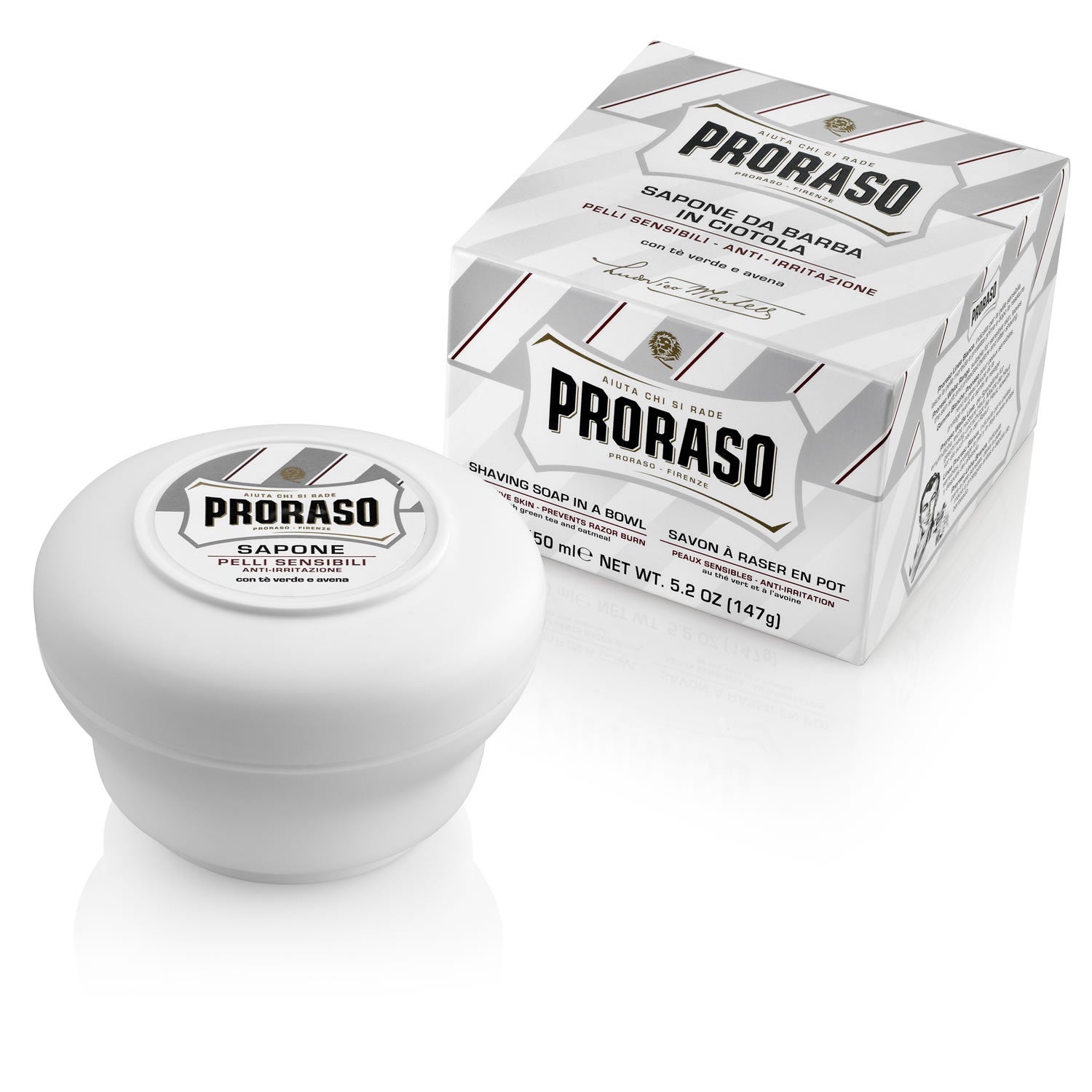 Proraso Shaving Soap - Green Tea & Oatmeal (150ml) Shaving Soaps Proraso