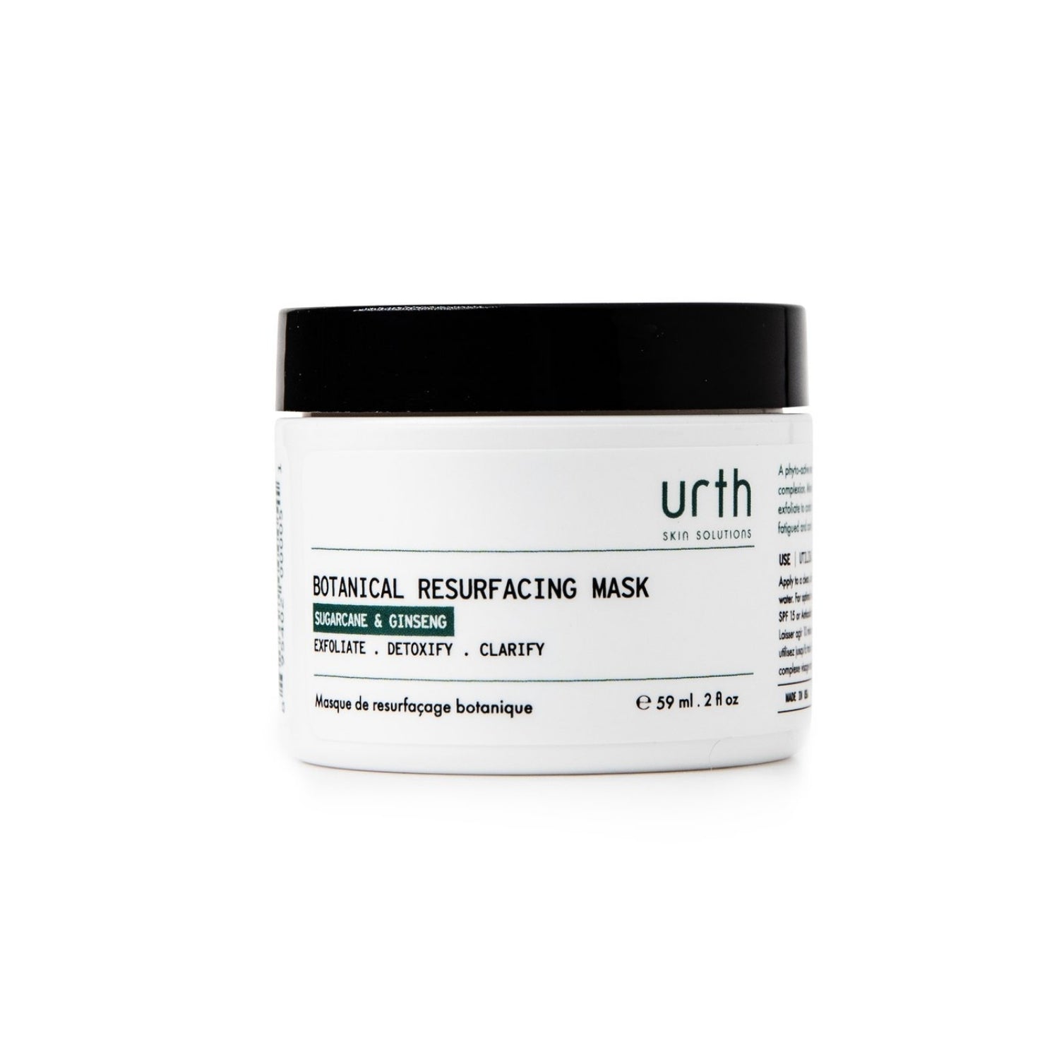 Urth Botanical Resurfacing Mask (59ml) Masks Urth Skin Solutions