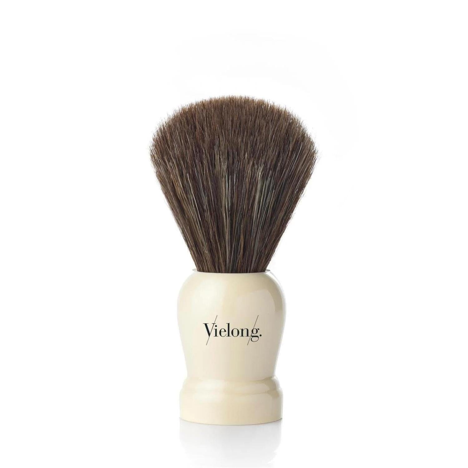 Vie-Long Horse Hair Shaving Brush, Cream Handle Horse Hair Brushes Vie-Long