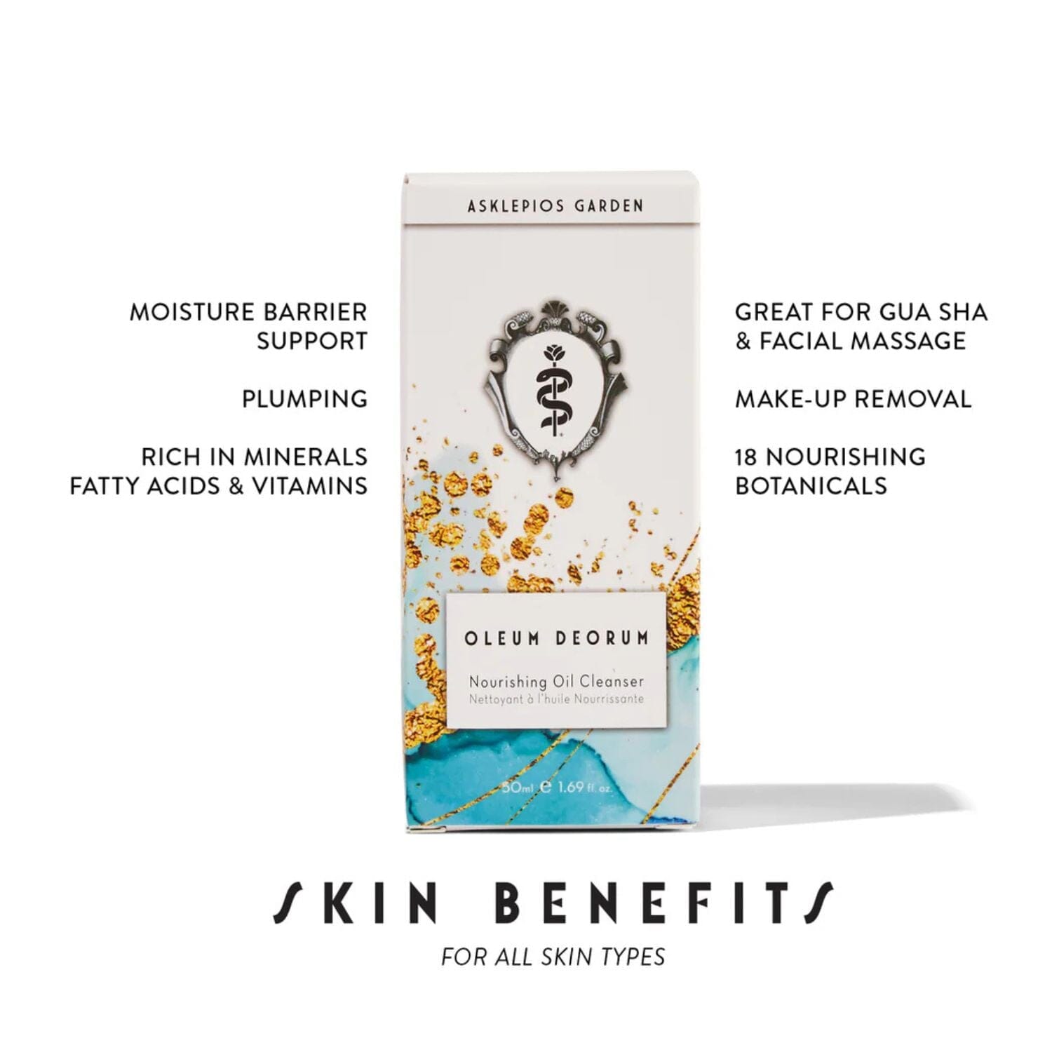 Asklepios Garden OLEUM DEORUM Nourishing Oil Cleanser (50ml) Cleansers Asklepios Garden 