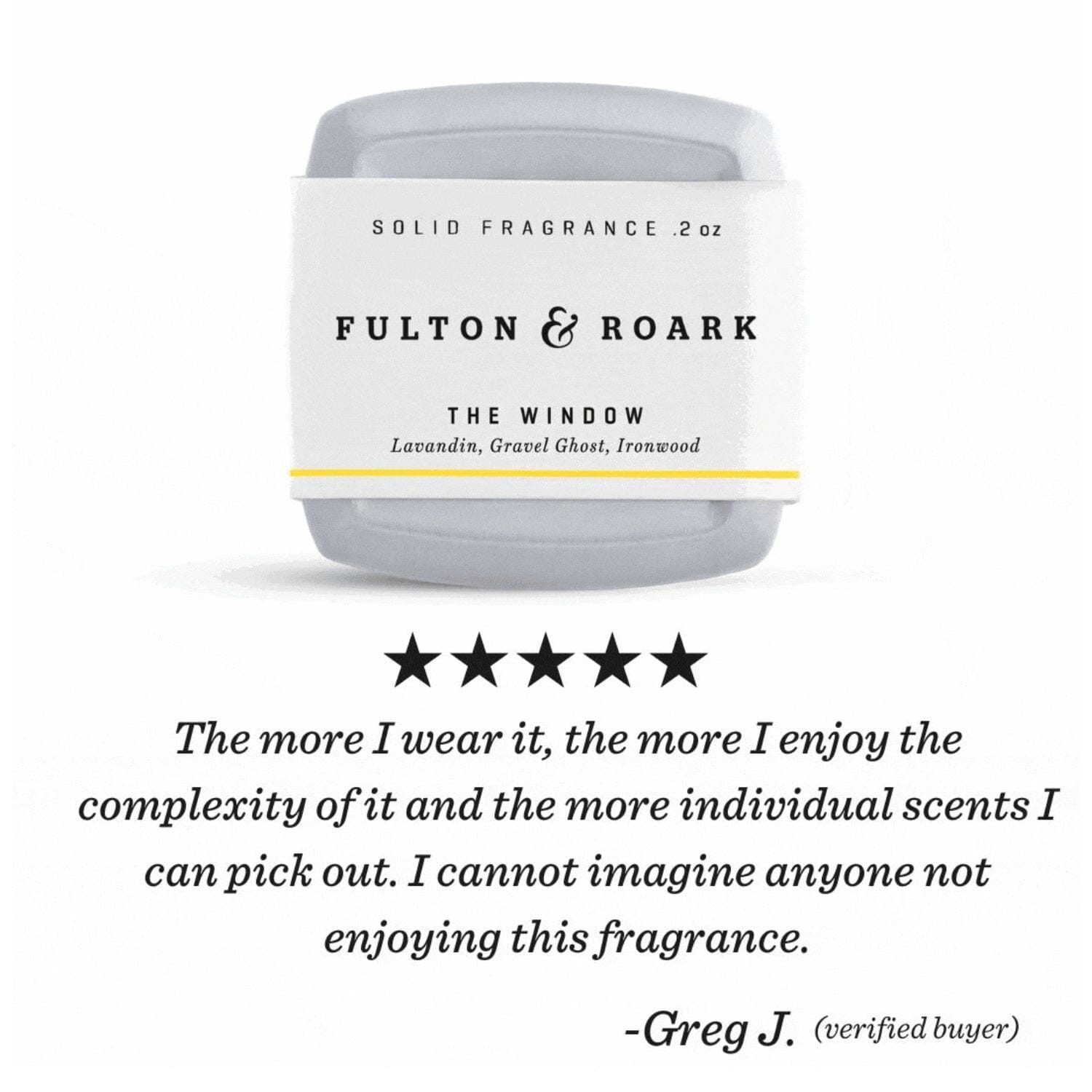 Fulton & Roark The Window Solid Cologne (0.2oz) Solid Cologne Fulton & Roark 