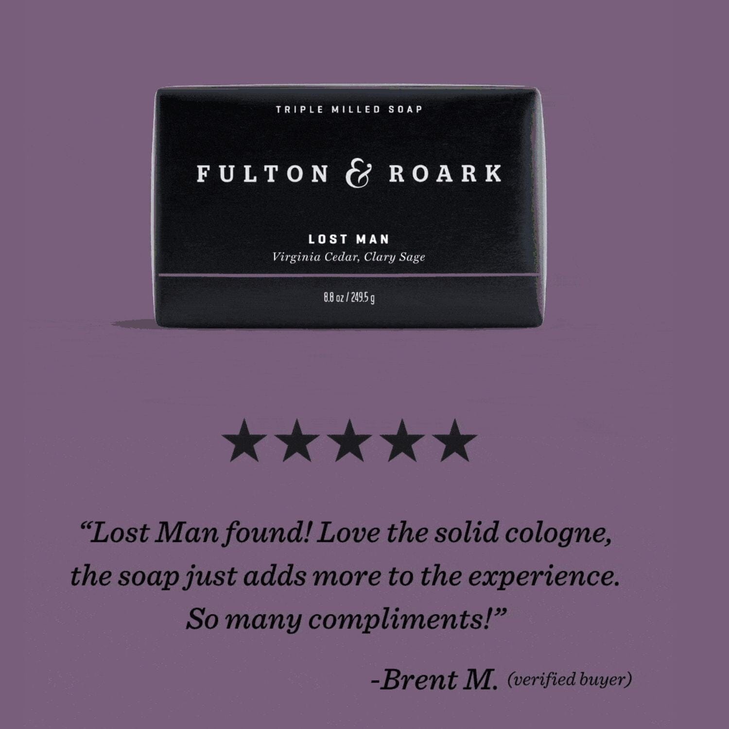 Fulton & Roark Lost Man Bar Soap (249.5g) Bar Soaps Fulton & Roark 