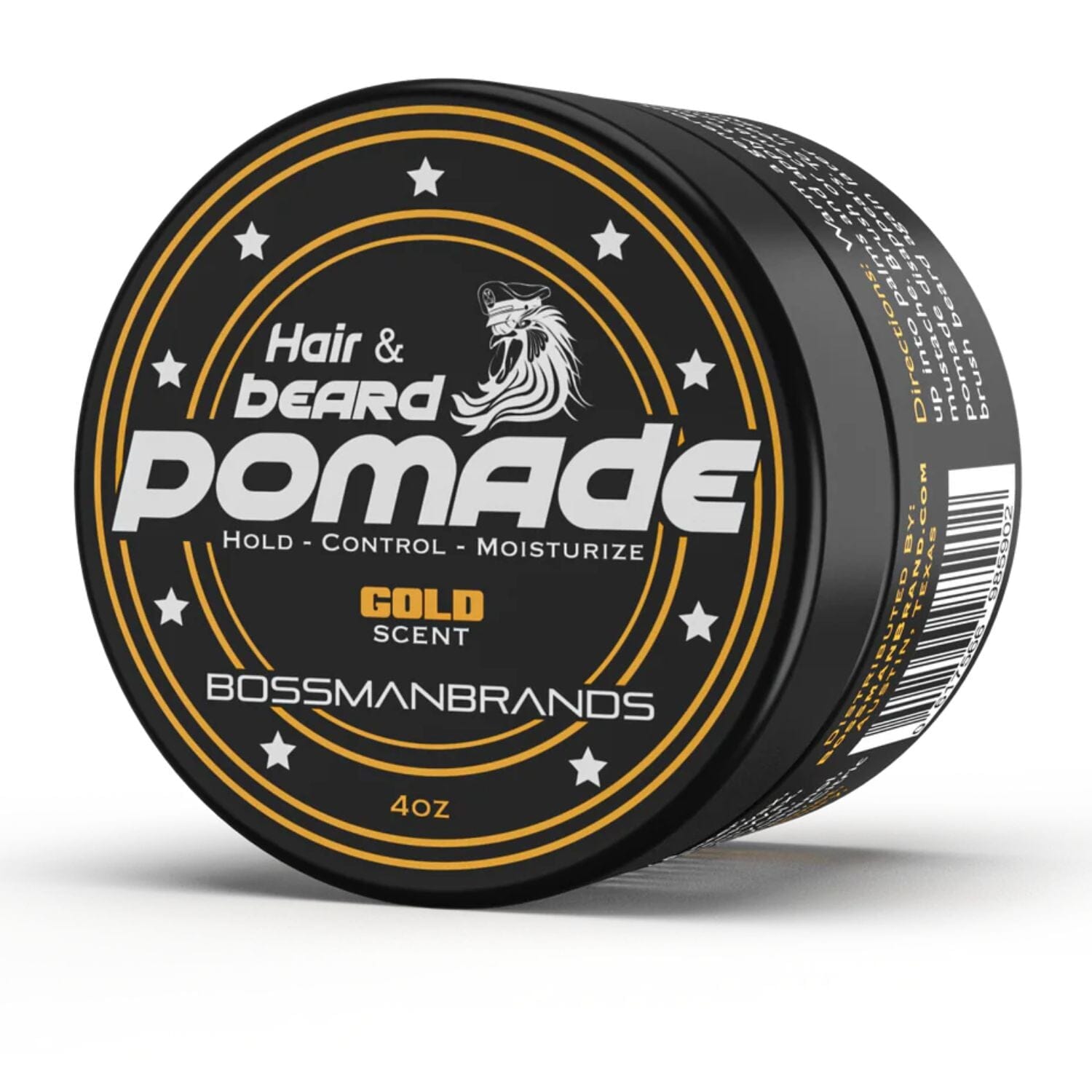 Bossman Hair & Beard Pomade (4oz) - Scent Options Beard Balms Bossman Gold 