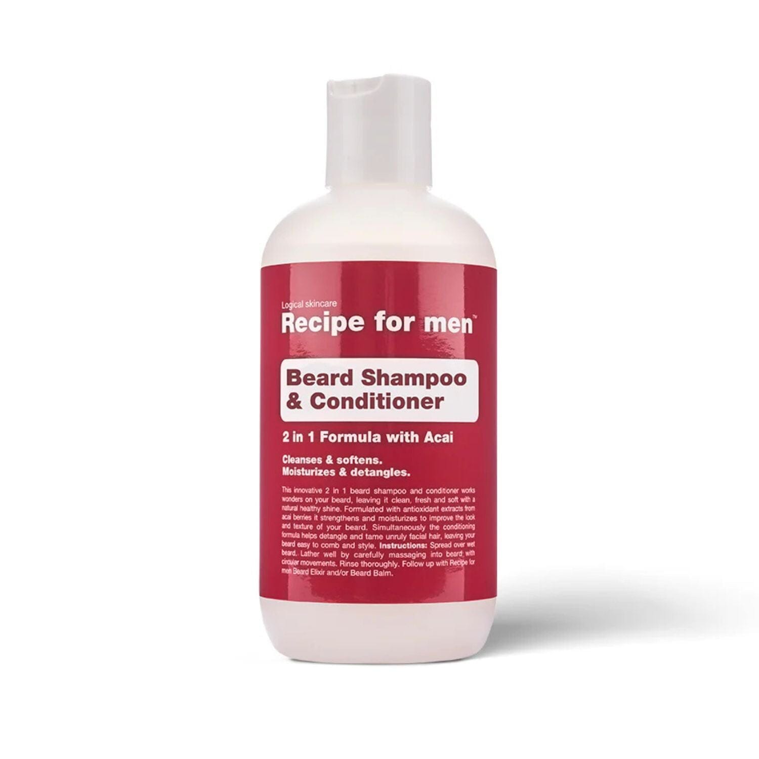 Recipe for Men Beard Shampoo & Conditioner (250ml) Beard Washes Recipe For Men 