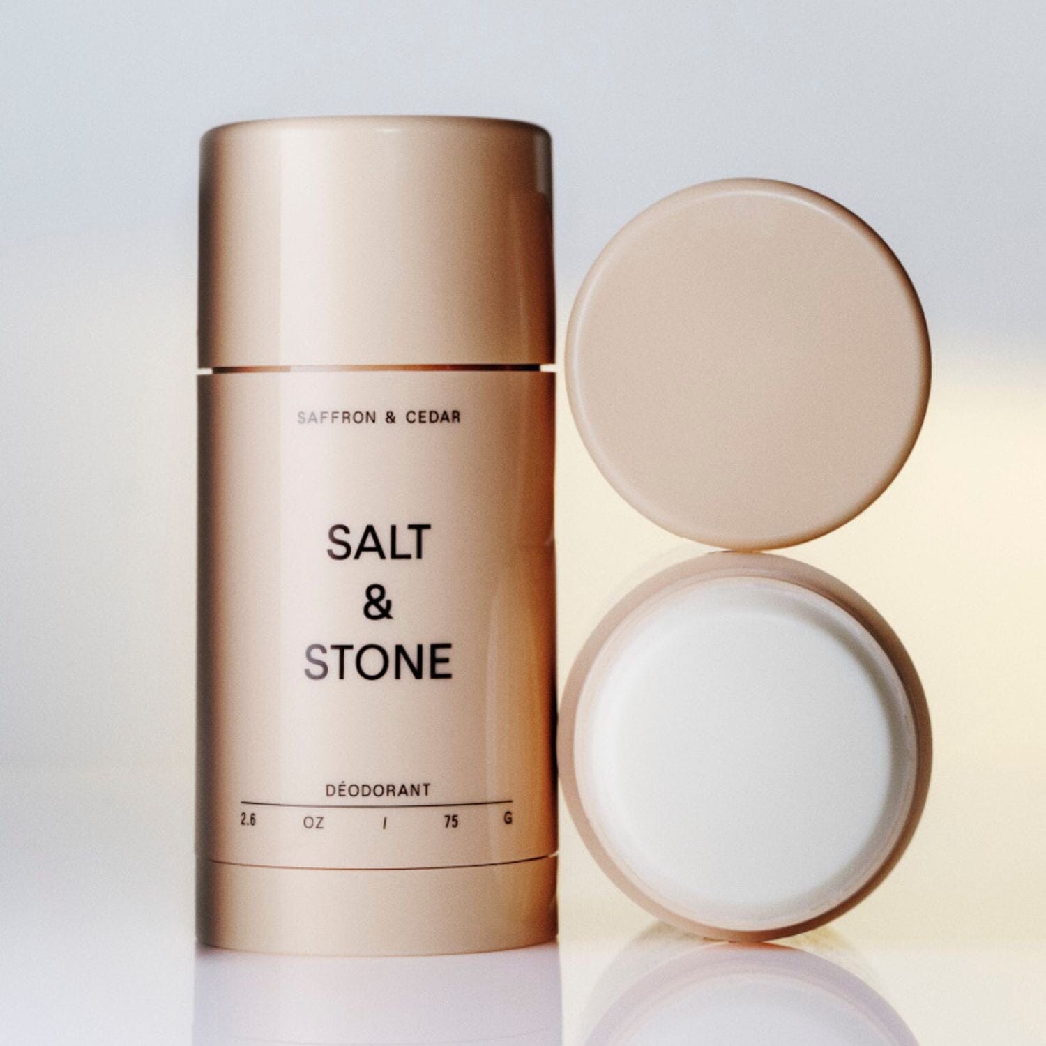 Salt & Stone Formula No 1 Extra Strength Natural Deodorant - Saffron & Cedar (75g) Deodorants & Antiperspirants Salt & Stone 