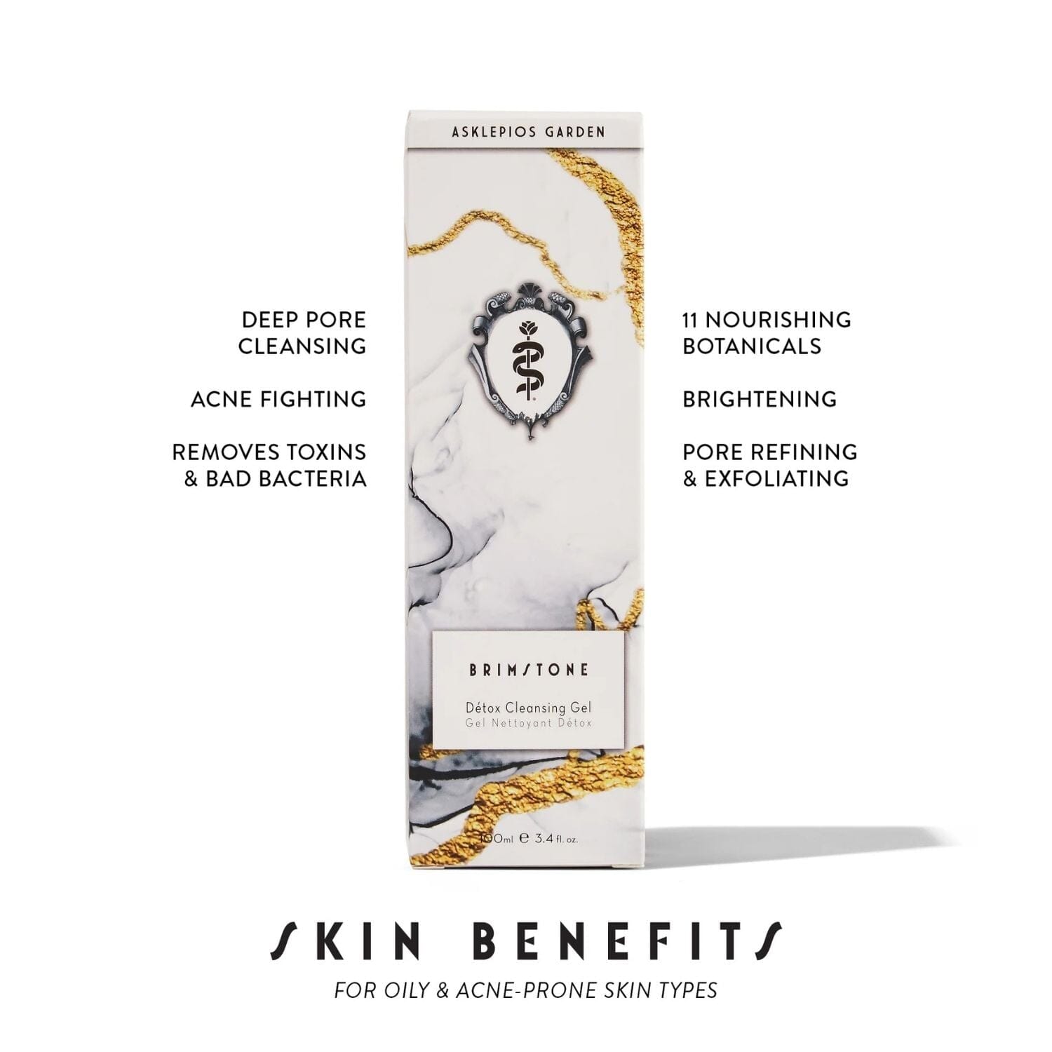 Asklepios Garden Brimstone Detox Cleansing Gel (Size Options) Cleansers Asklepios Garden 