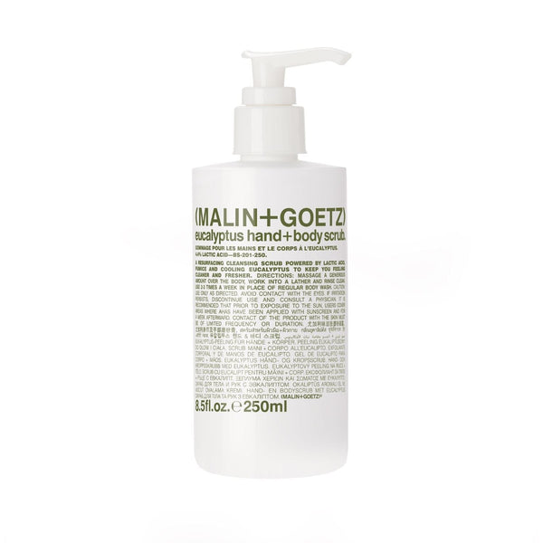 (Malin+Goetz) Eucalyptus Hand + Body Scrub (250ml) Body Scrubs (Malin+Goetz) 