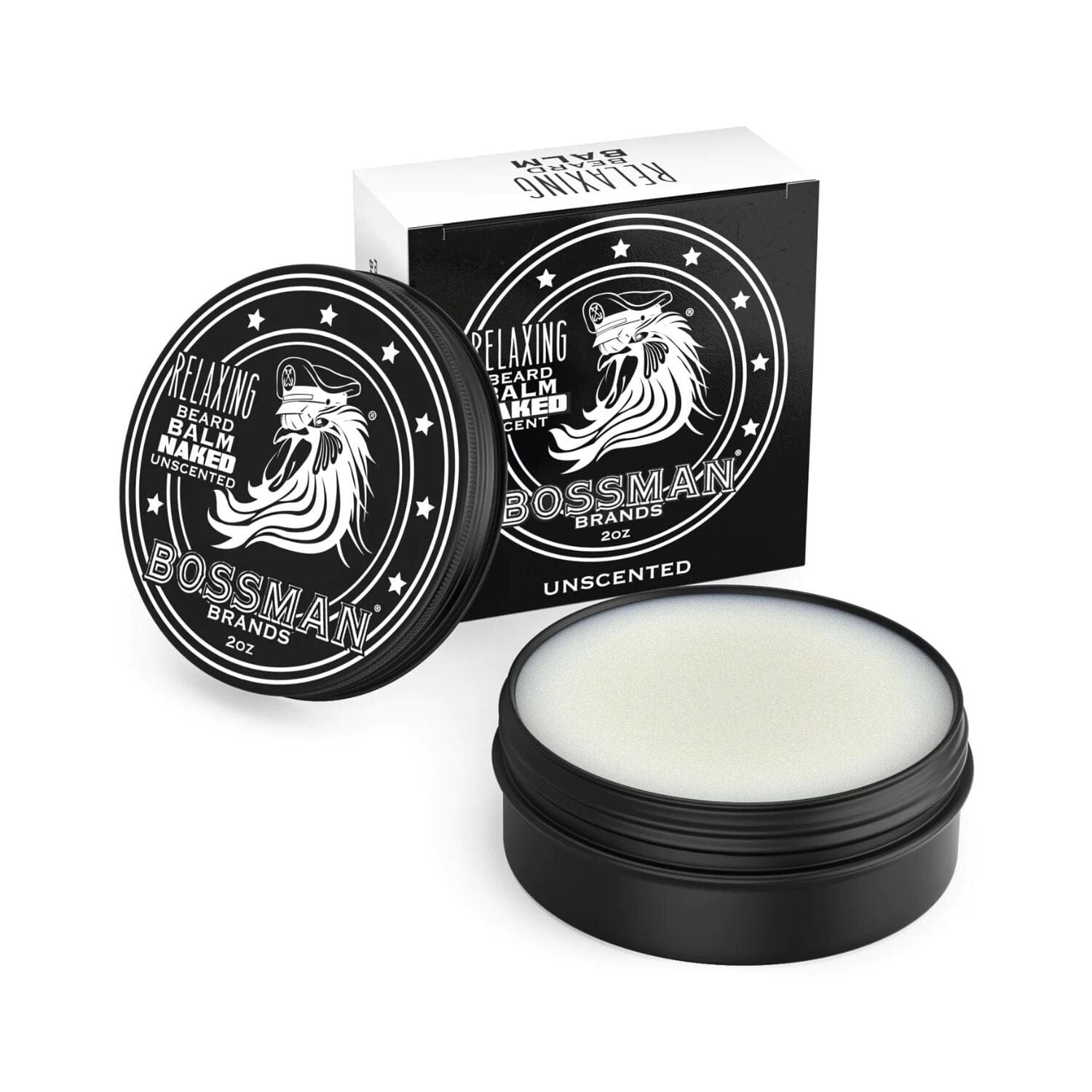 Bossman Relaxing Beard Balm (2oz) - Scent Options Beard Balms Bossman Naked 