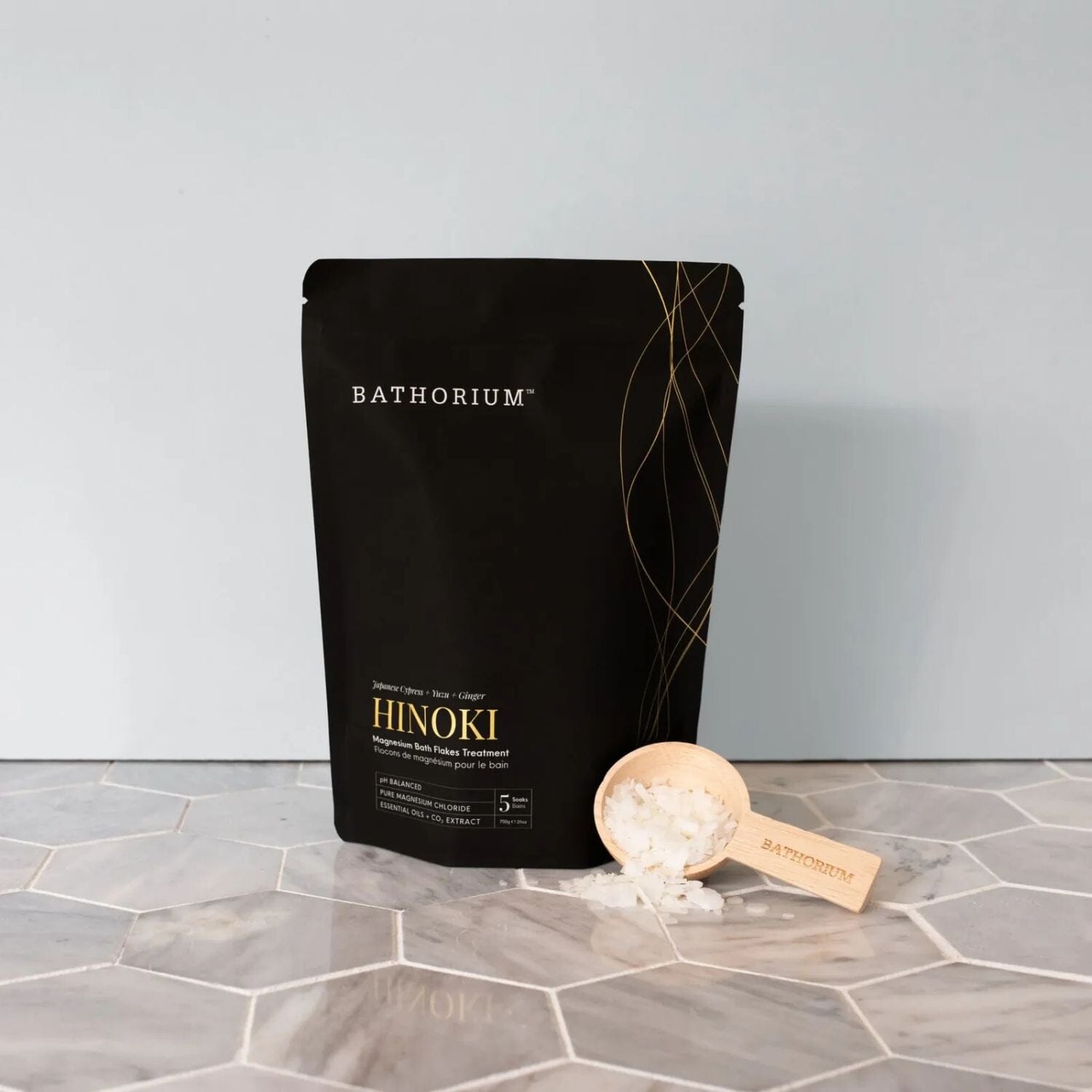 Bathorium Hinoki Magnesium Bath Flake Soak (Size Options) Bath Salt / Soaks Bathorium 