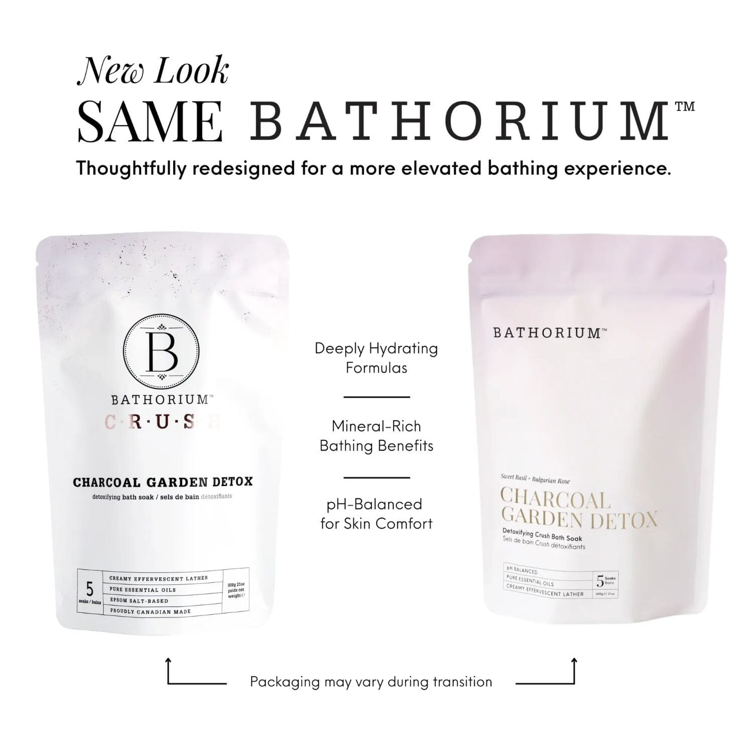 Bathorium Crush Detoxifying Bath Soak - Charcoal Garden Detox (Size Options) Bath Salt / Soaks Bathorium 