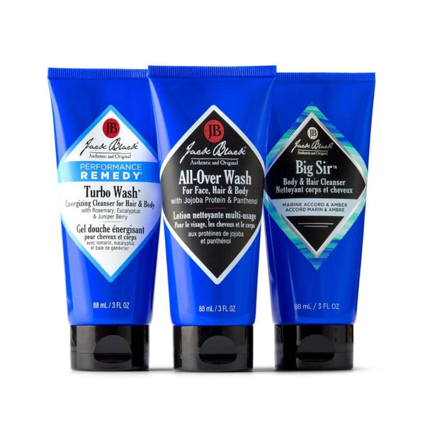 Jack Black The Clean Team Body & Hair Cleanser Trio Shower Gels & Washes Jack Black 