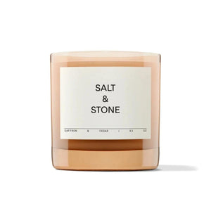 Salt & Stone Candle - Saffron & Cedar (240g) Candles Salt & Stone 