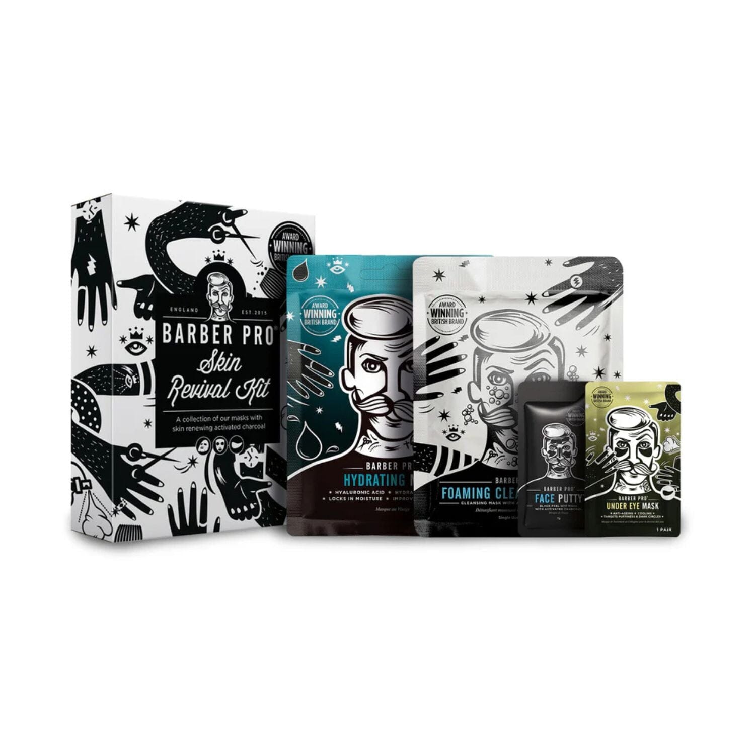 Barber Pro Skin Revival Kit Masks Barber Pro 